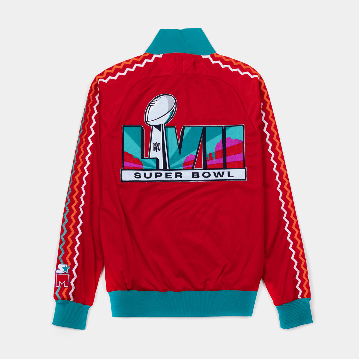 Starter Super Bowl LVII Fade Varsity Mens Jacket Teal Purple LS390273-SBW –  Shoe Palace