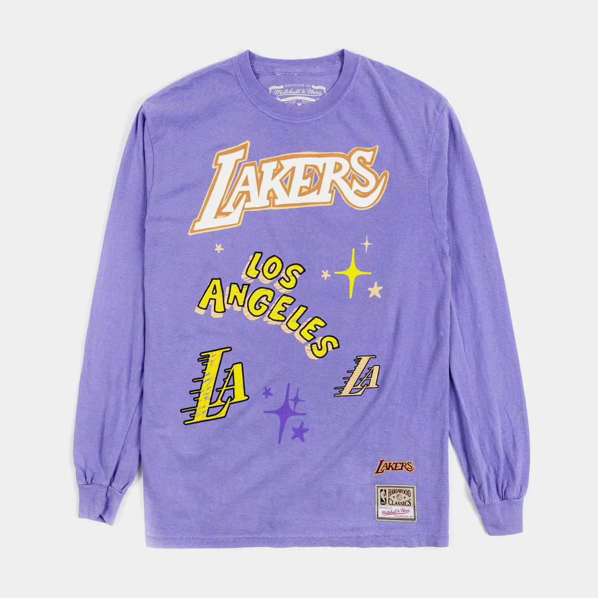 Mitchell & Ness Los Angeles Lakers Sidewalk Sketch Mens Long