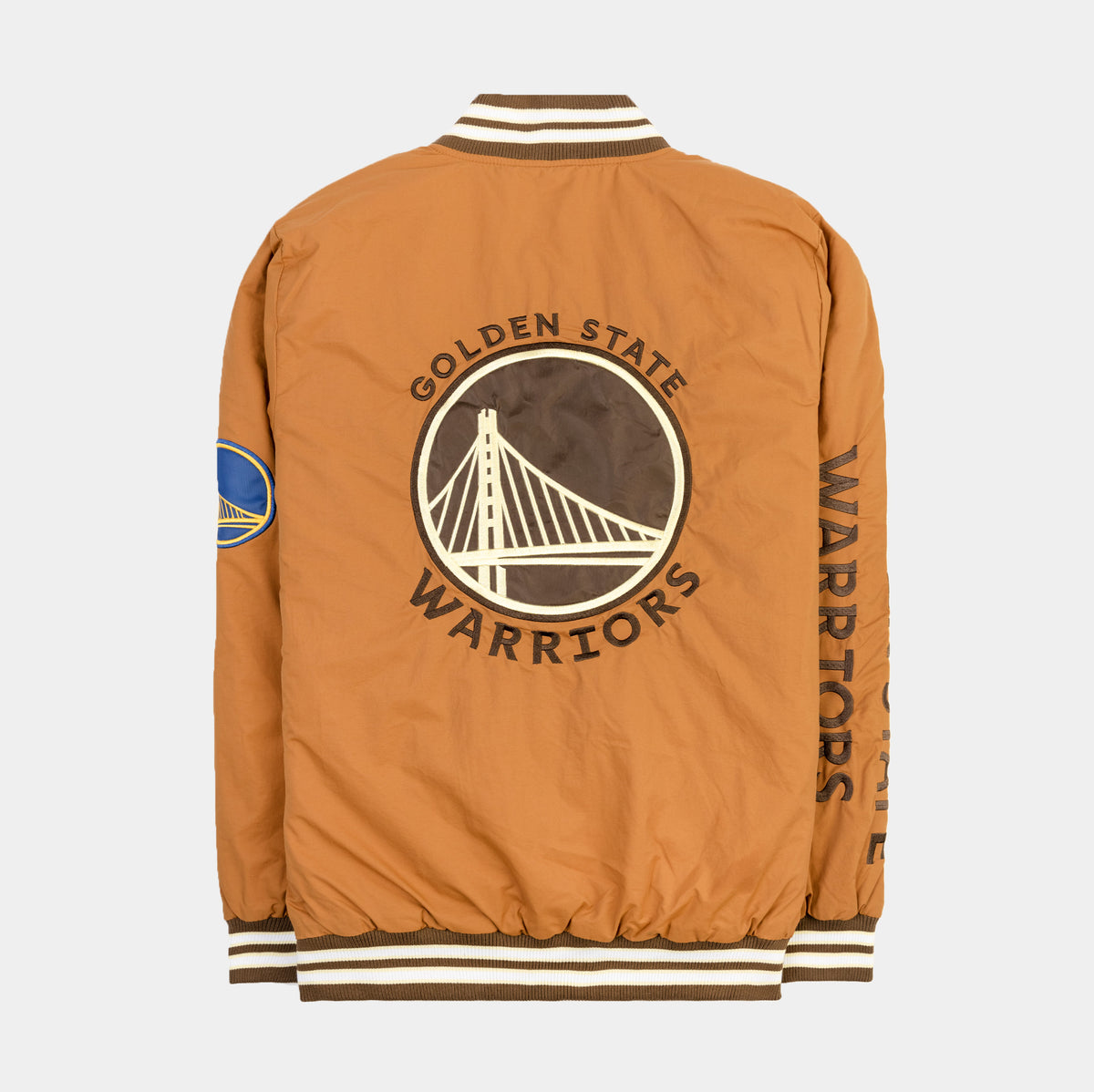 Shoe Palace Exclusive Golden State Warriors Mens Jacket (Brown)
