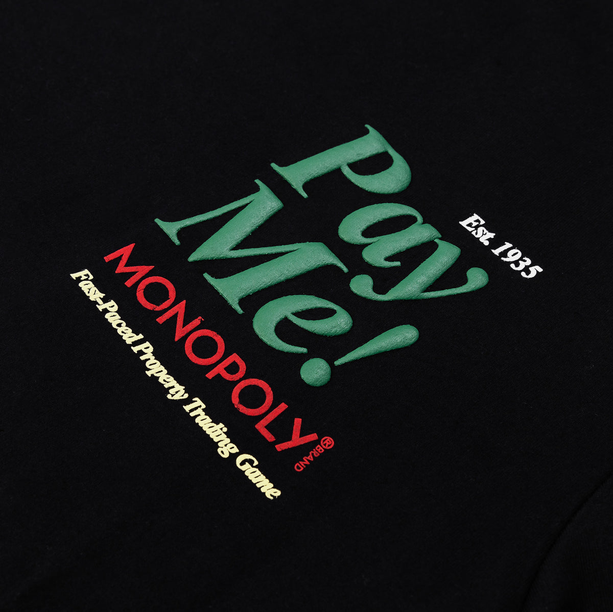 Shoe Palace SP x Monopoly Pay Me Mens Short Sleeve Shirt Black Green