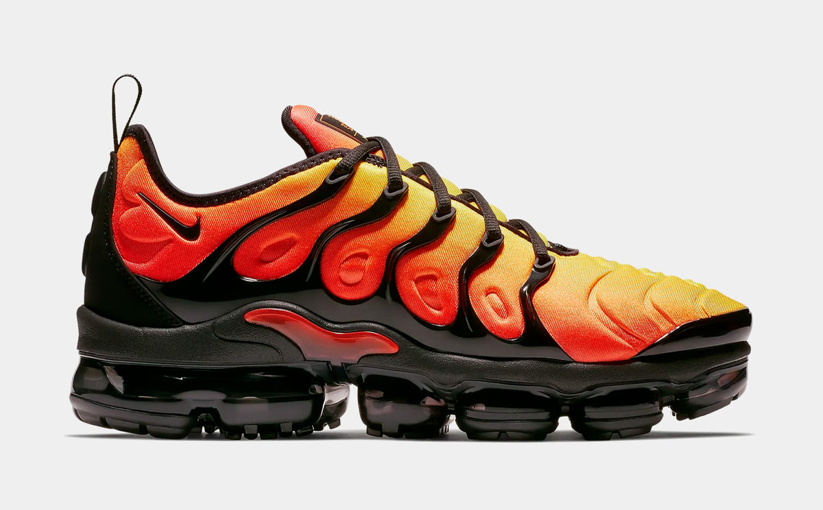 Nike Air VaporMax Plus Mens Running Shoes Black Total Orange Total Crimson 924453-006 â Shoe Palace