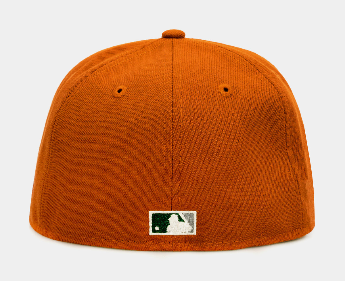 New Era SP Exclusive Rust Oakland A's 59Fifty Mens Fitted Hat Orange  70737087 – Shoe Palace