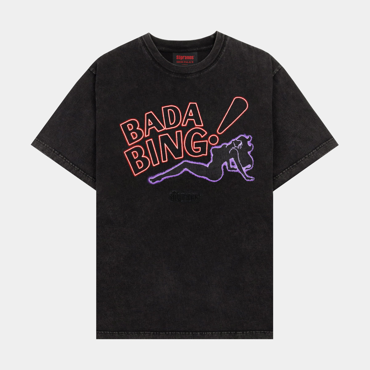SP X The Sopranos Bada Bing Mens Short Sleeve Shirt (Black)