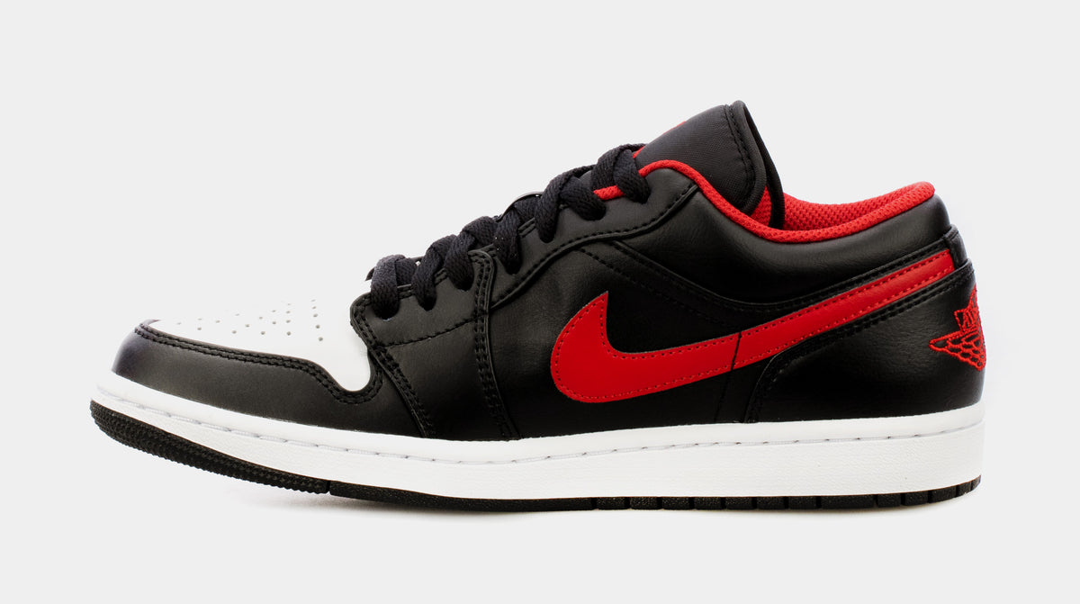 Nike air jordan 1 low black white red Clearance