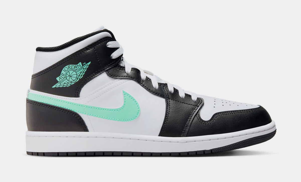 Nike Mens White Green Air Jordan 1 Mid DA8426-301 Basketball Shoes Size US 11 Nike Mens White Green Air Jordan 1 Mid DA8426-301 Basketball  main image 2