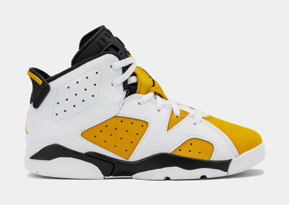 yellow and white jordan 6s