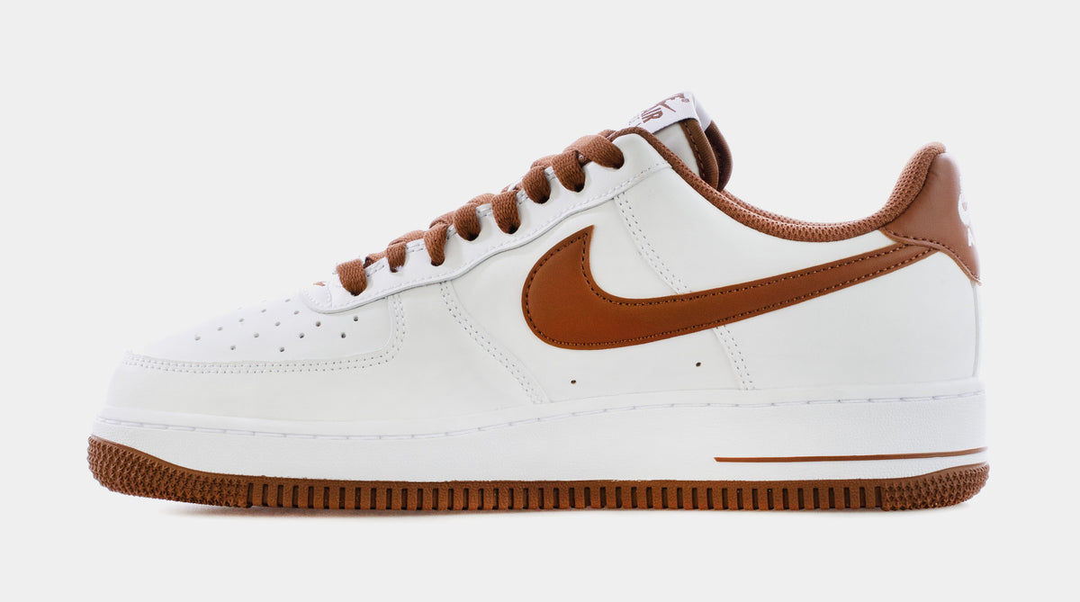 Nike Air Force 1 Low Pecan Mens Lifestyle Shoes White Brown