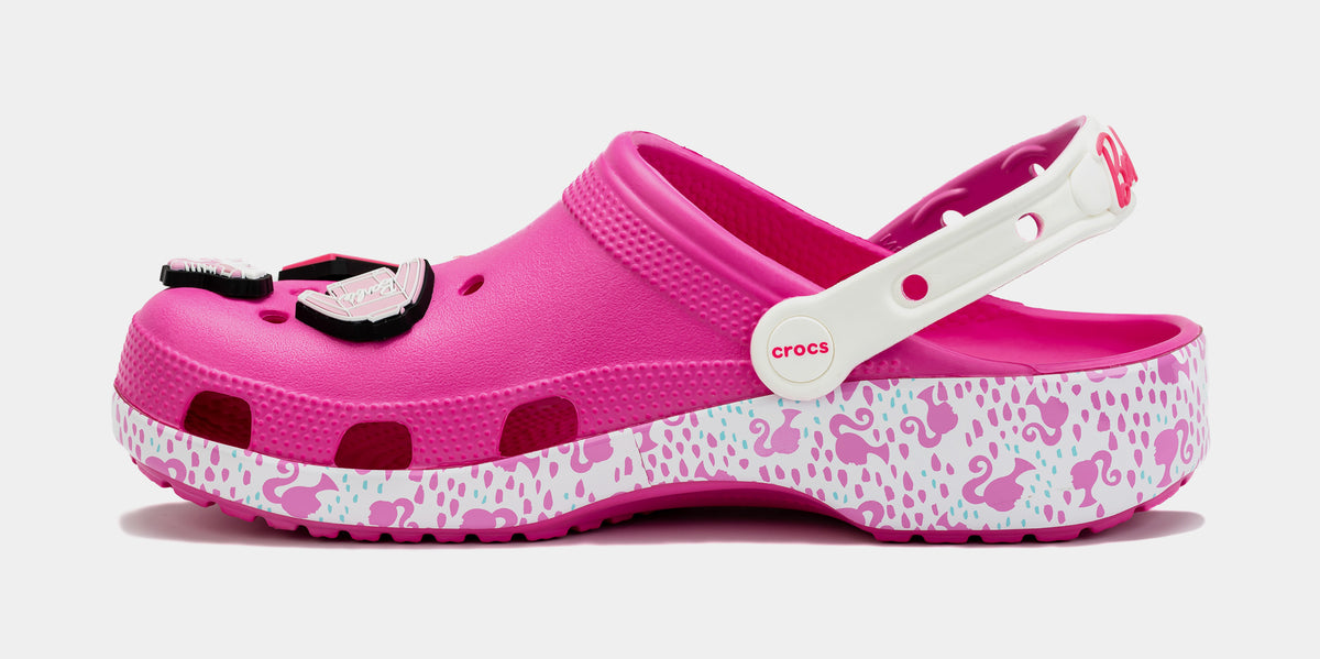 Crocs Barbie Classic Clog Mens Sandals Pink 208817-6QQ – Shoe Palace