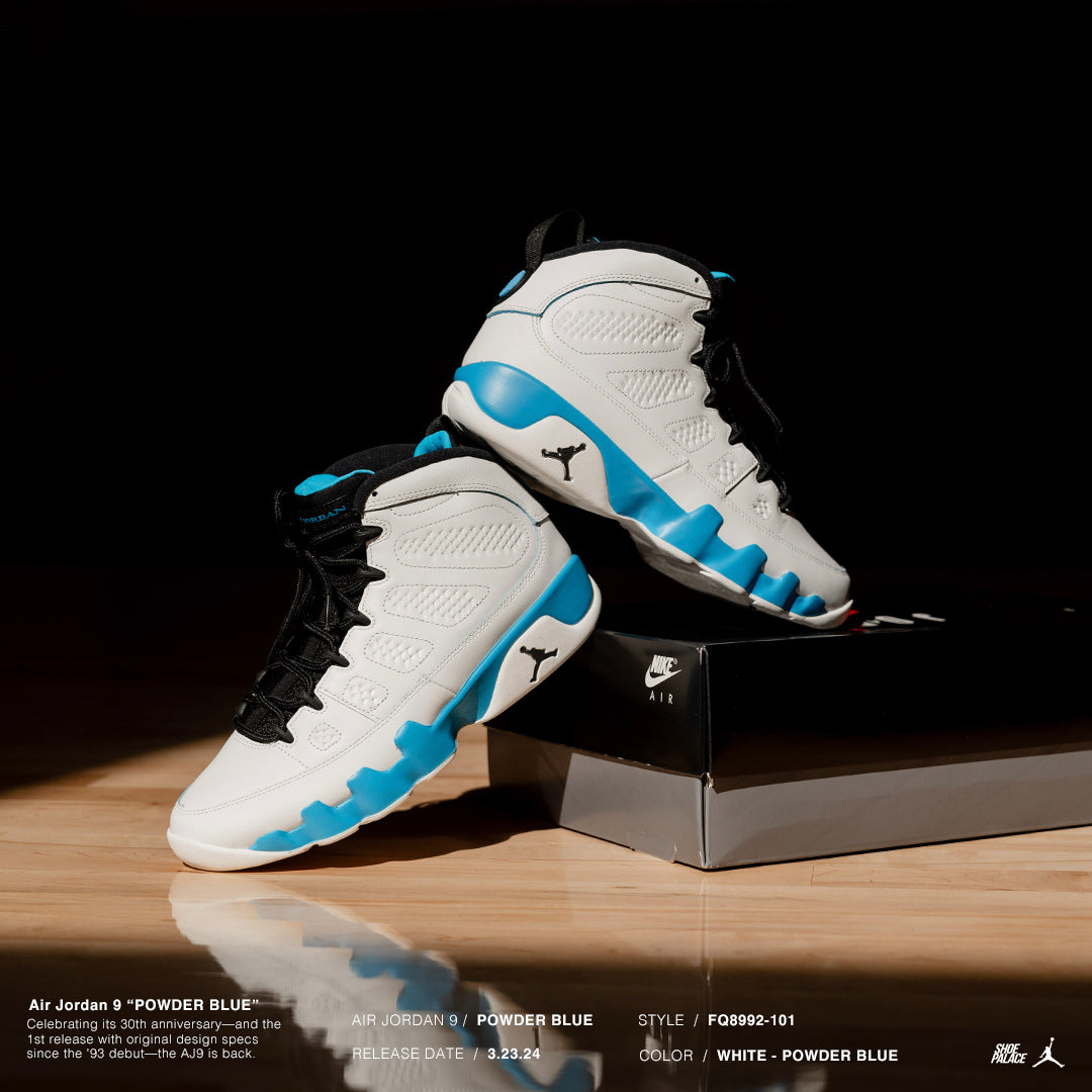 Powder Blue 9 Air Jordan 9 'Powder Blue' – Shoe Palace