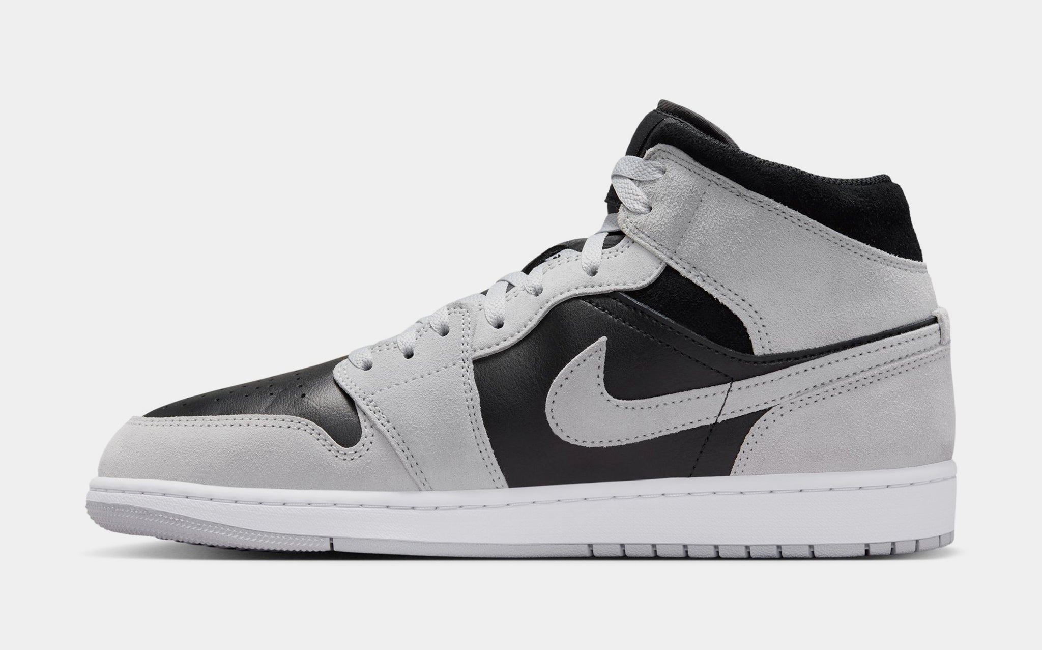 Jordan Air Jordan 1 Mid Mens Lifestyle Shoes Light Smoke Grey