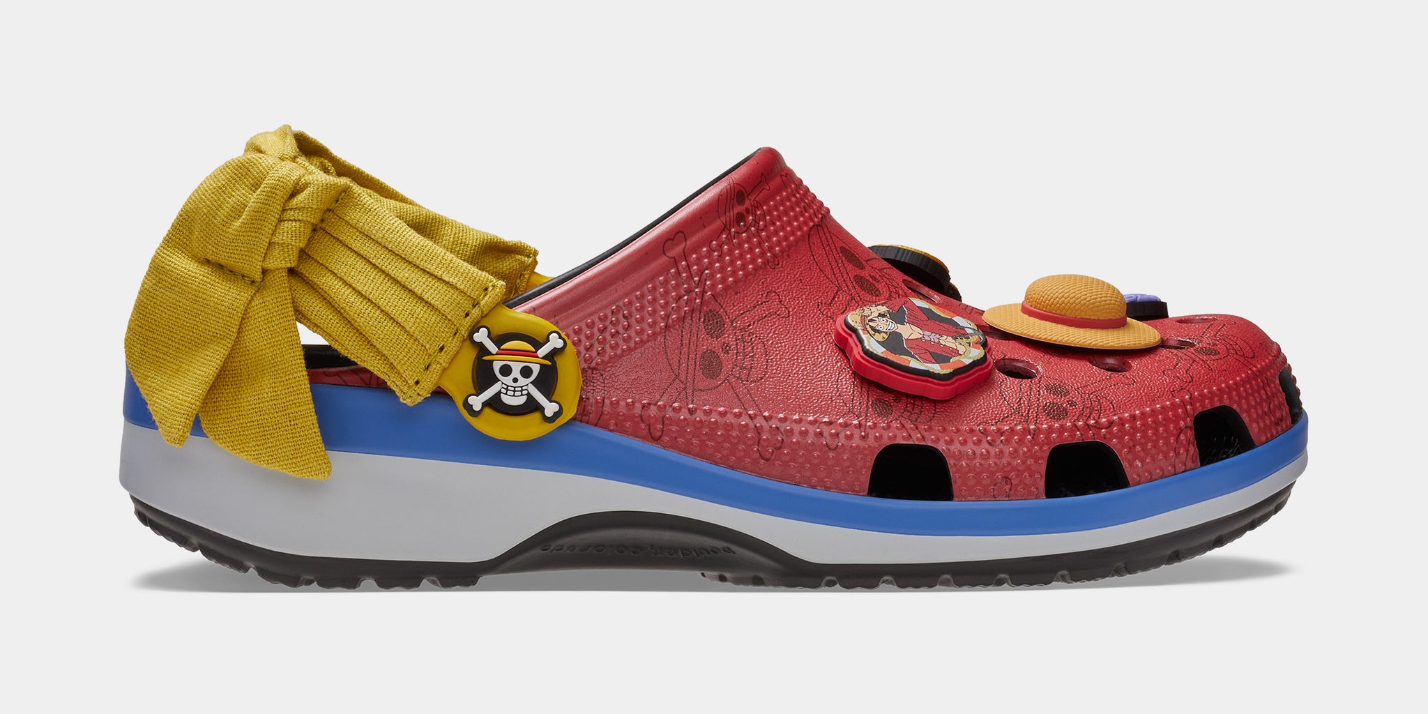 Crocs Classic Clog One Piece Monkey D Luffy Mens Sandals Red Blue