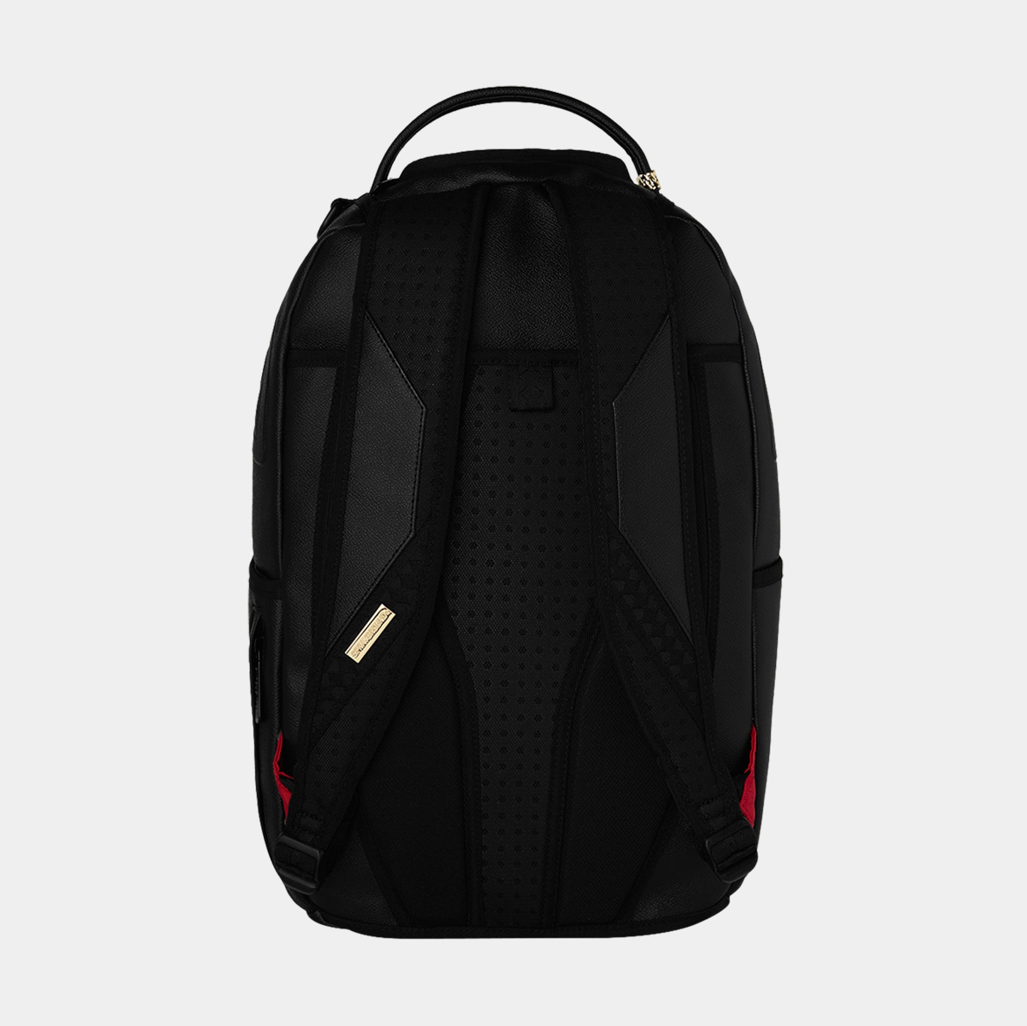 Sprayground Gold Brick Luxe Mens Backpack Black Gold 910B8380NSZ 