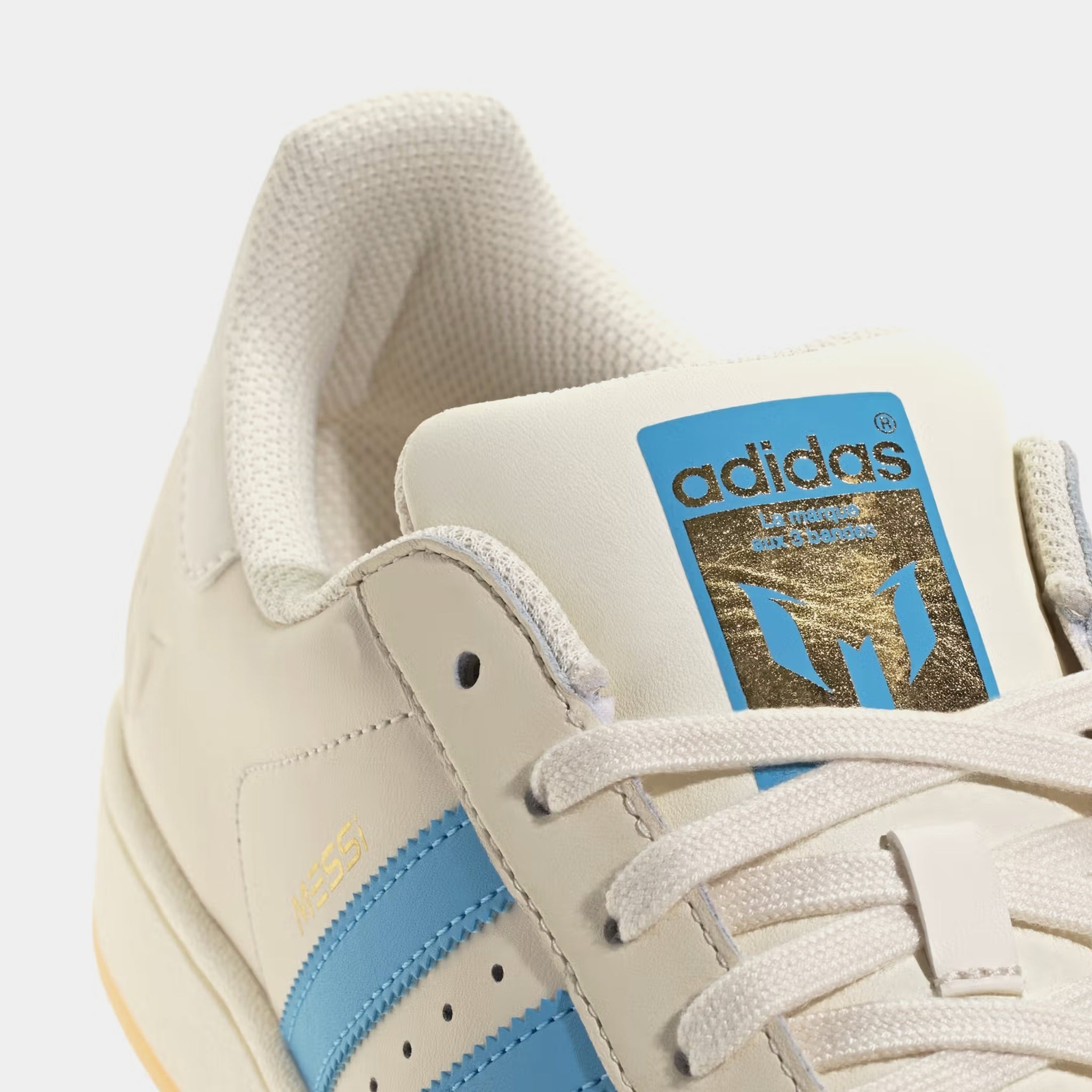 adidas Superstar Messi Mens Lifestyle Shoes White Blue JQ1256