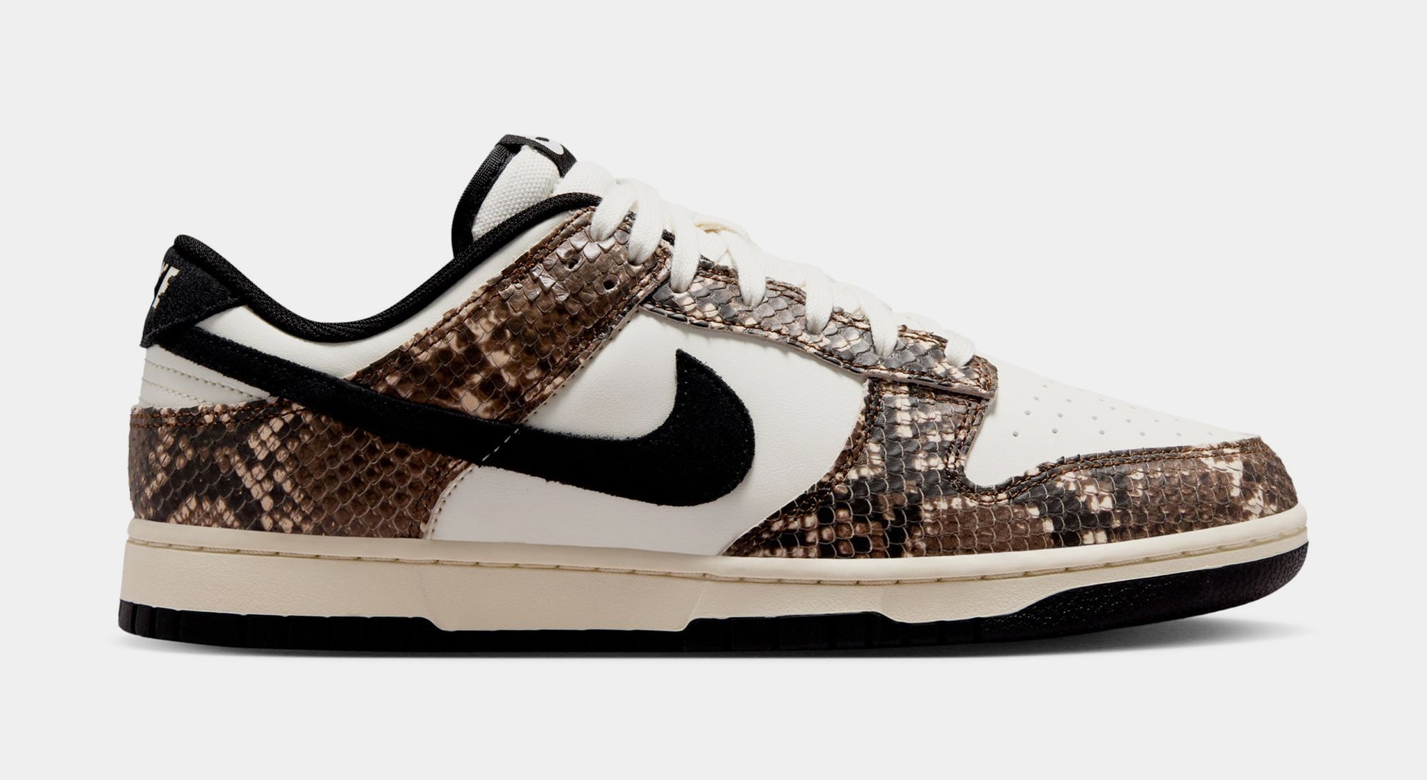 Nike Dunk Low Retro Snake Mens Lifestyle Shoes Soft Pearl Black