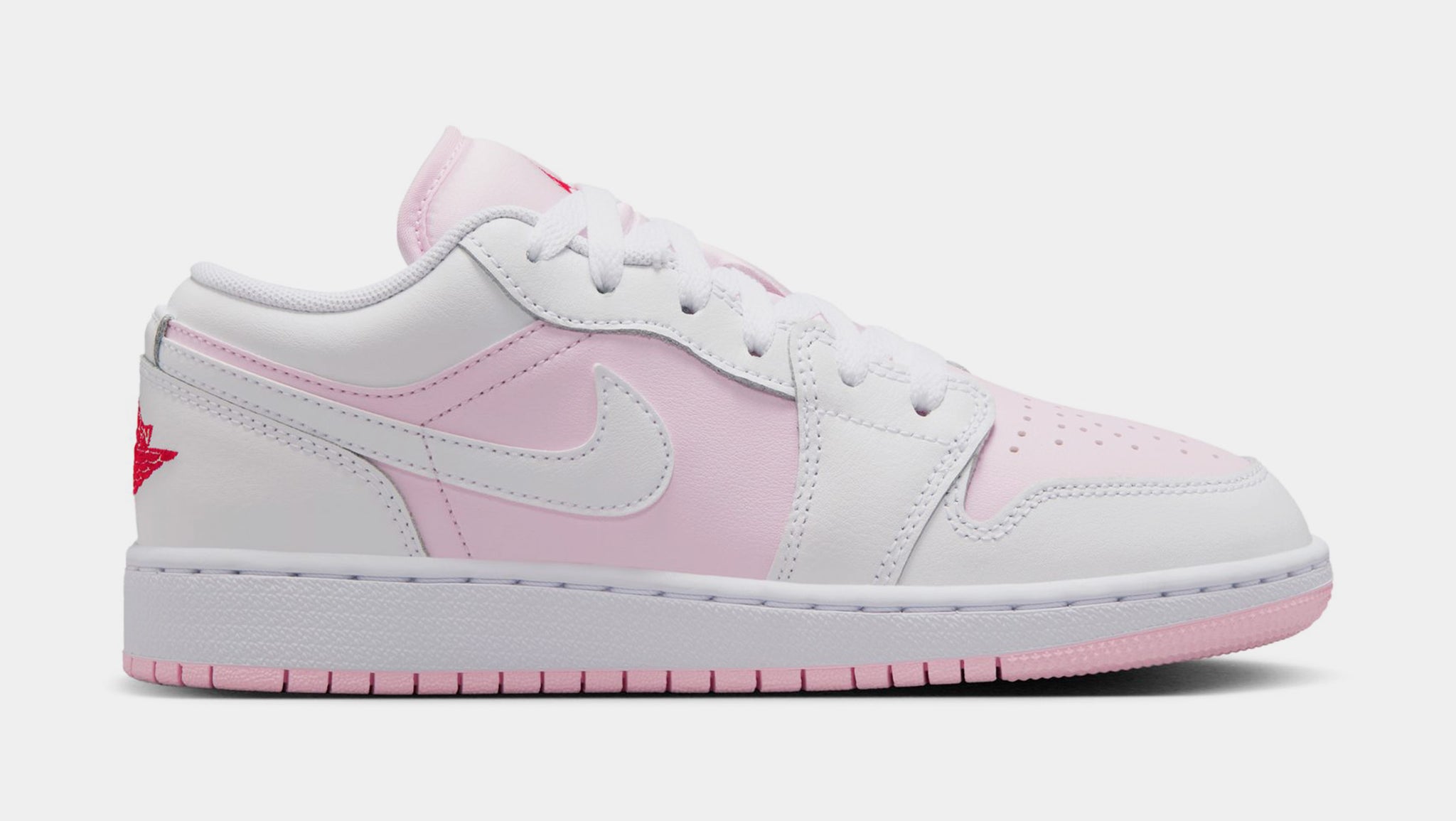Jordan Air Jordan 1 Low Grade School Lifestyle Shoes Pink Foam