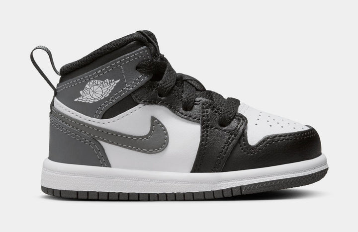 Jordan Air Jordan 1 Mid Iron Grey Preschool Lifestyle Shoes Black