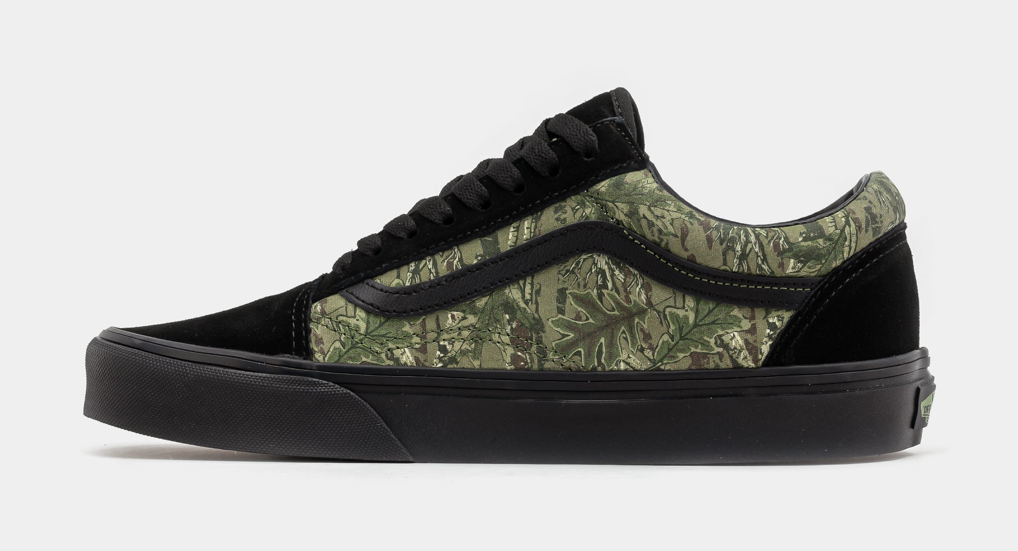 Vans Off The Wall Men\'s Old Skool Camo Canvas Suede Skate 508731 Size US 5 Old Skool Shoe in Camo Black | Vans main image 2