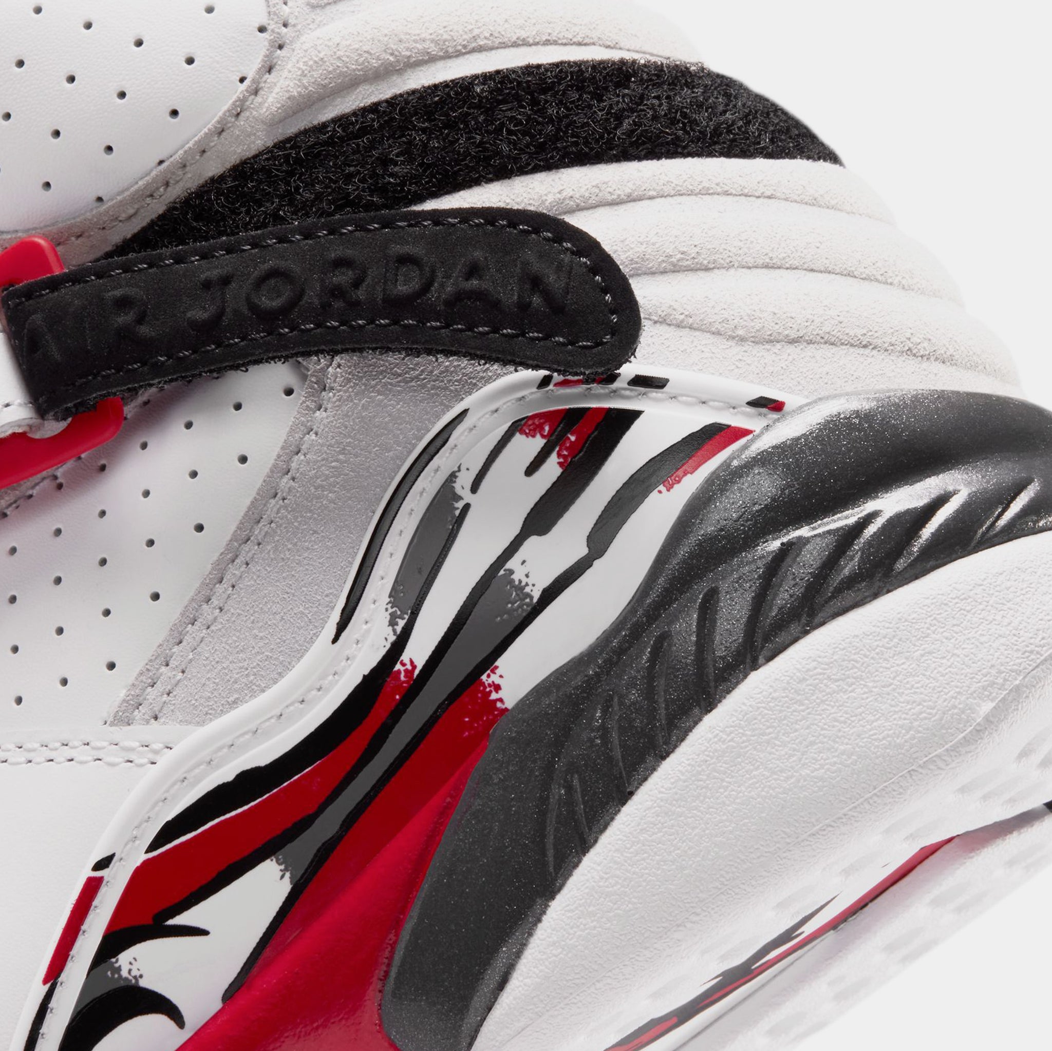 Jordan Air Jordan 8 Retro White And True Red Grade School Lifestyle