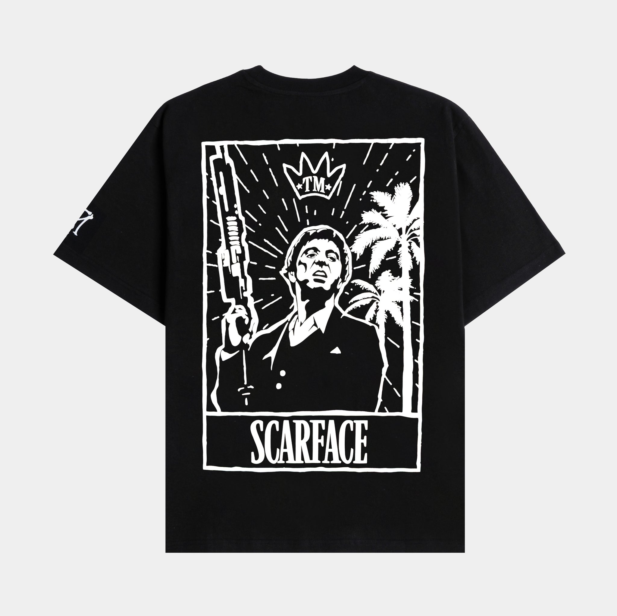 Shoe Palace SP x Scarface Tony Mens Short Sleeve Shirt Black White