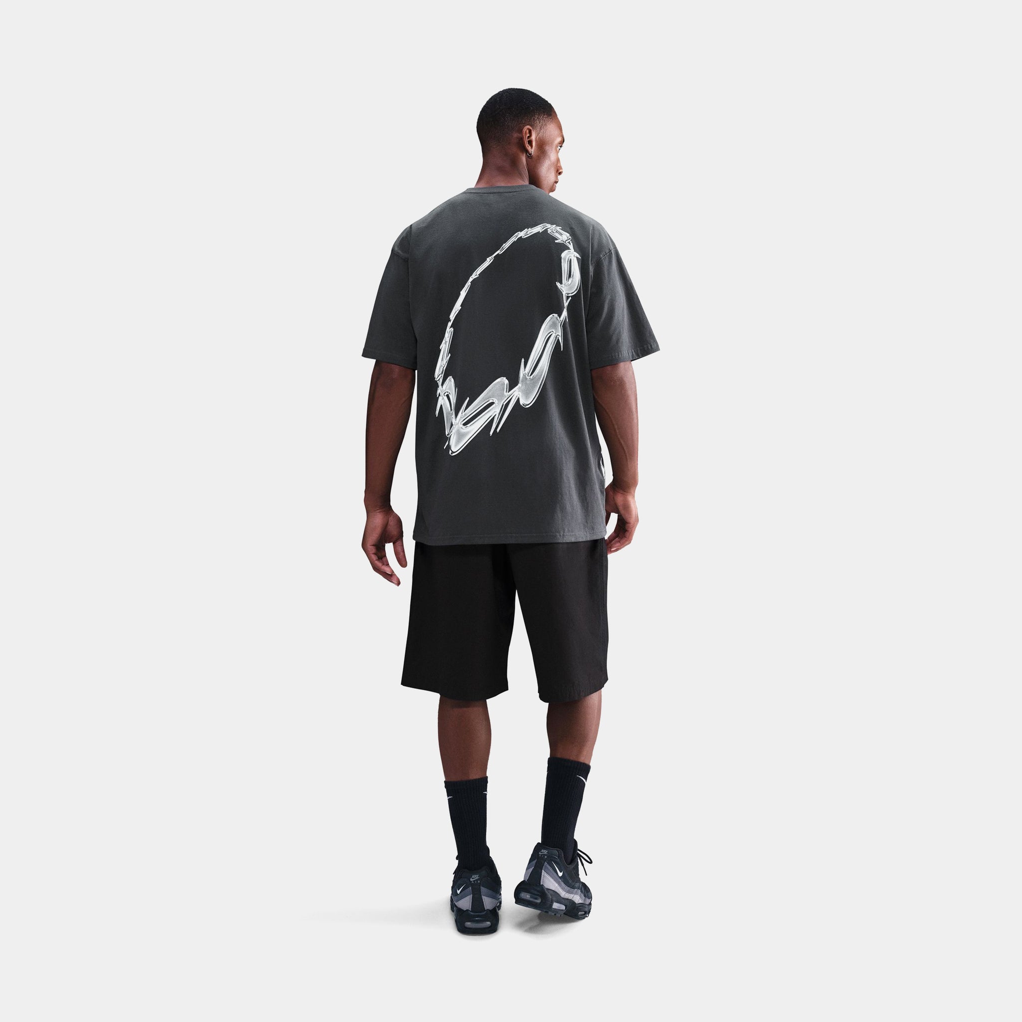 Nike NSW Air Max 90 Mens Short Sleeve Shirt Anthracite IQ8129-060
