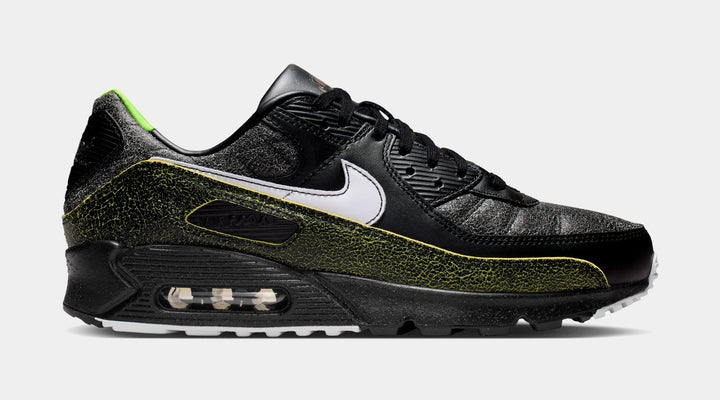 Nike Air Max 90 Mercurial Mens Running Shoes Black White Gold Leaf