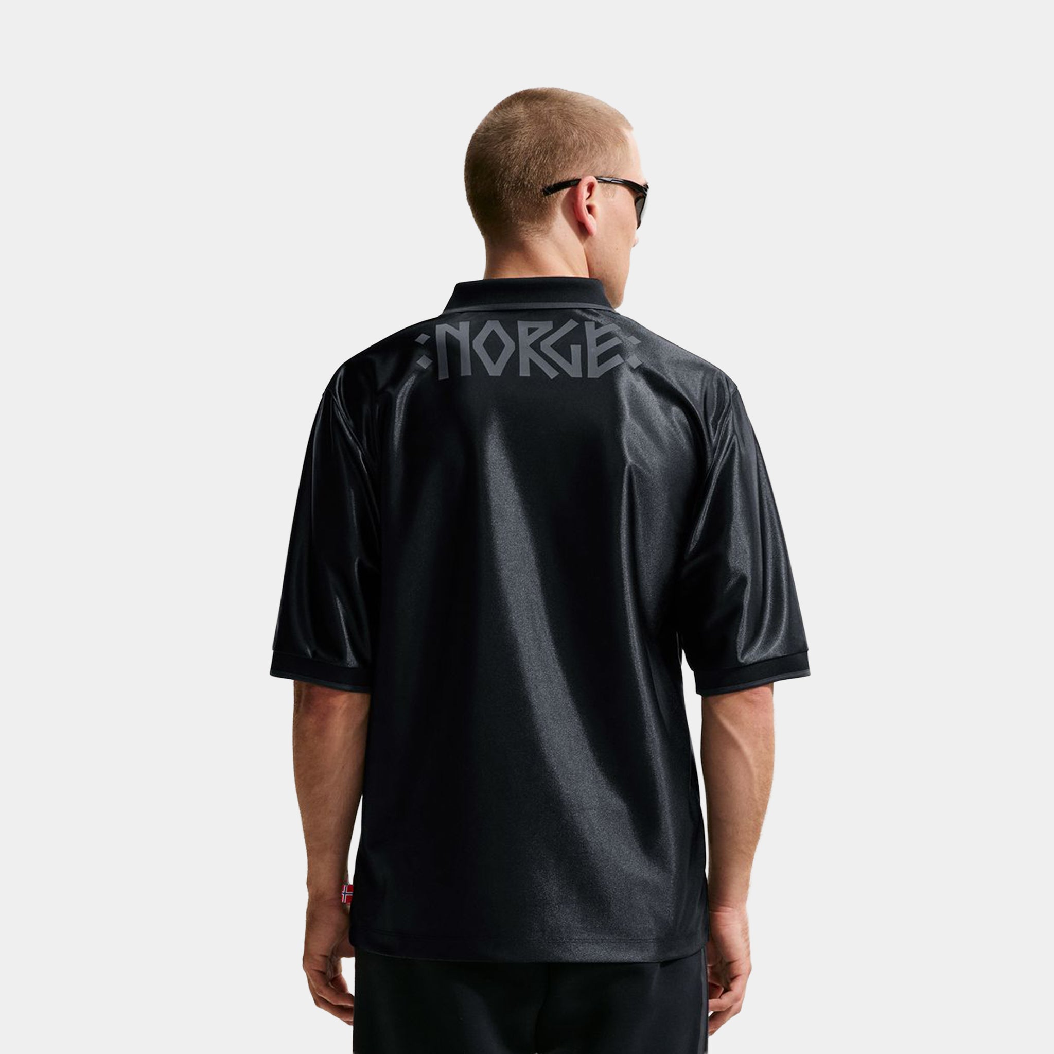 Nike Norway Energy Dri Fit Soccer Mens Jersey Black White IH1869