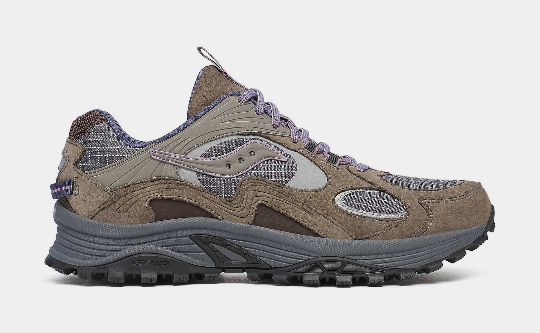 Saucony Grid Aura X Mens Running Shoes Dark Grey Mud S70924-1