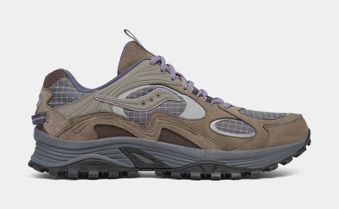 Saucony Grid Aura X Mens Running Shoes Dark Grey Mud S70924-1