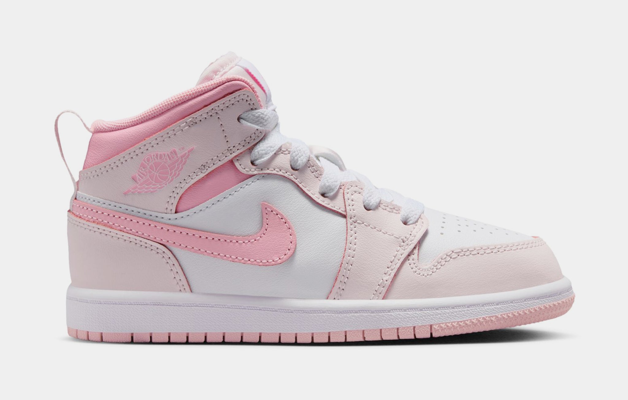 Jordan Air Jordan 1 Mid Preschool Lifestyle Shoes Pearl Pink White 