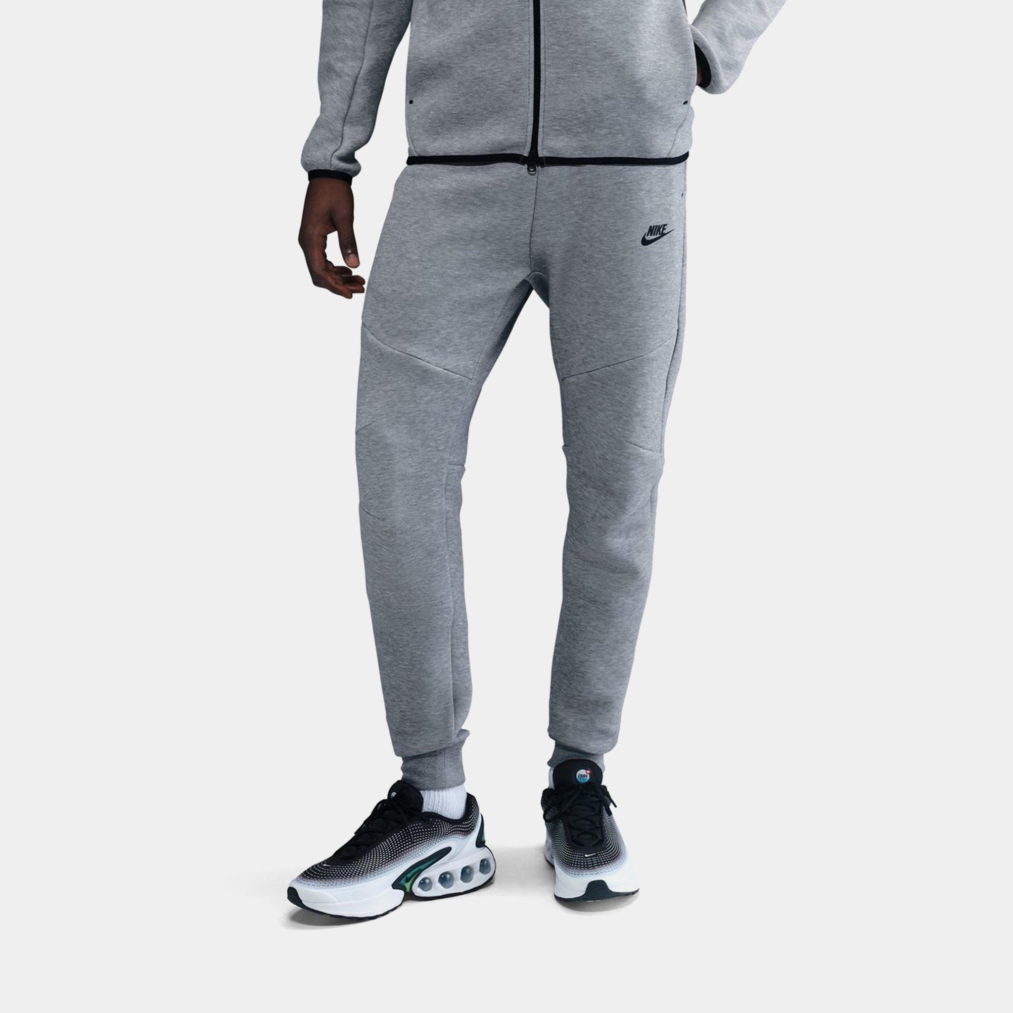 nike tech fleece jogger dark grey heather & black