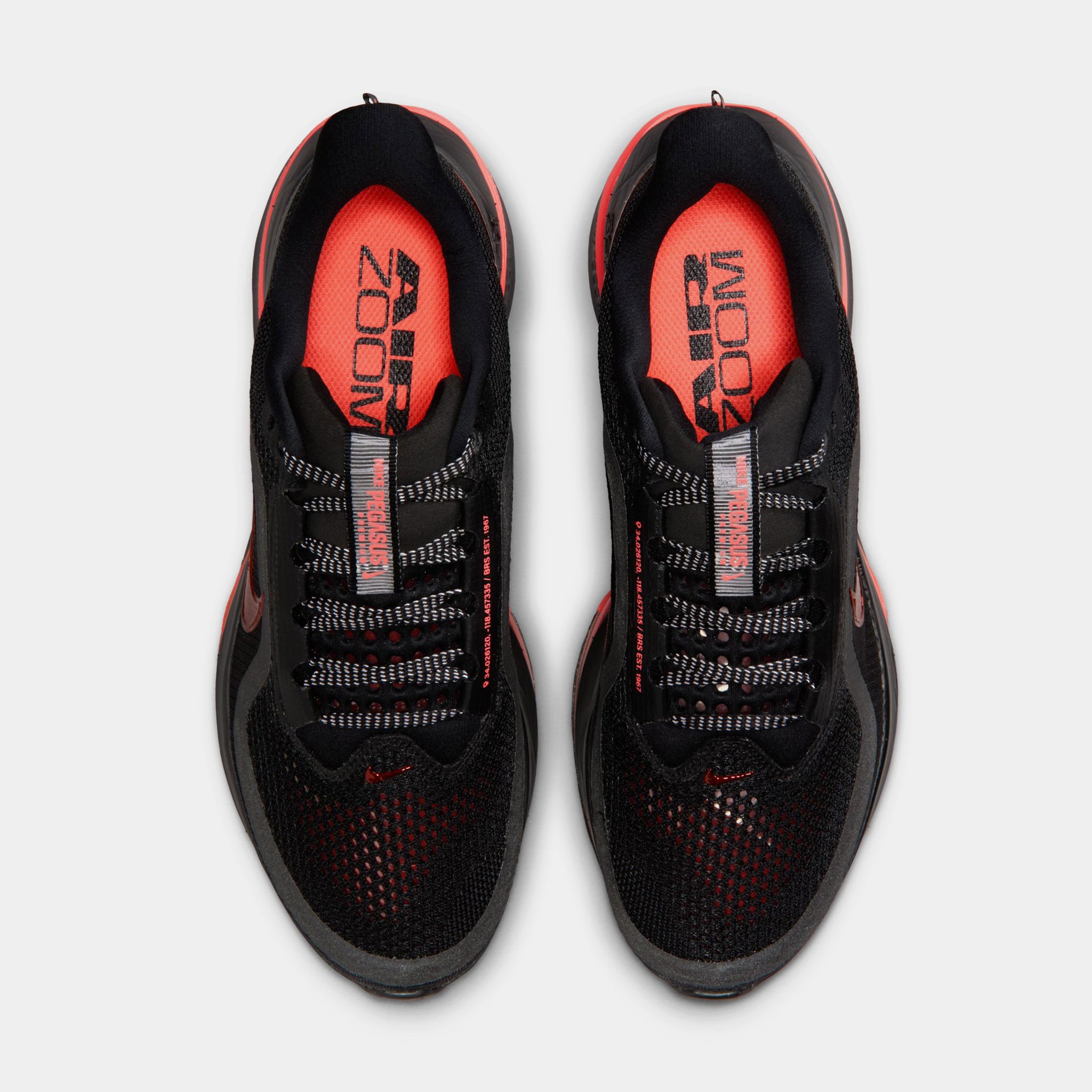 Nike Pegasus Premium Womens Running Shoes Black Hot Lava  display picture 1