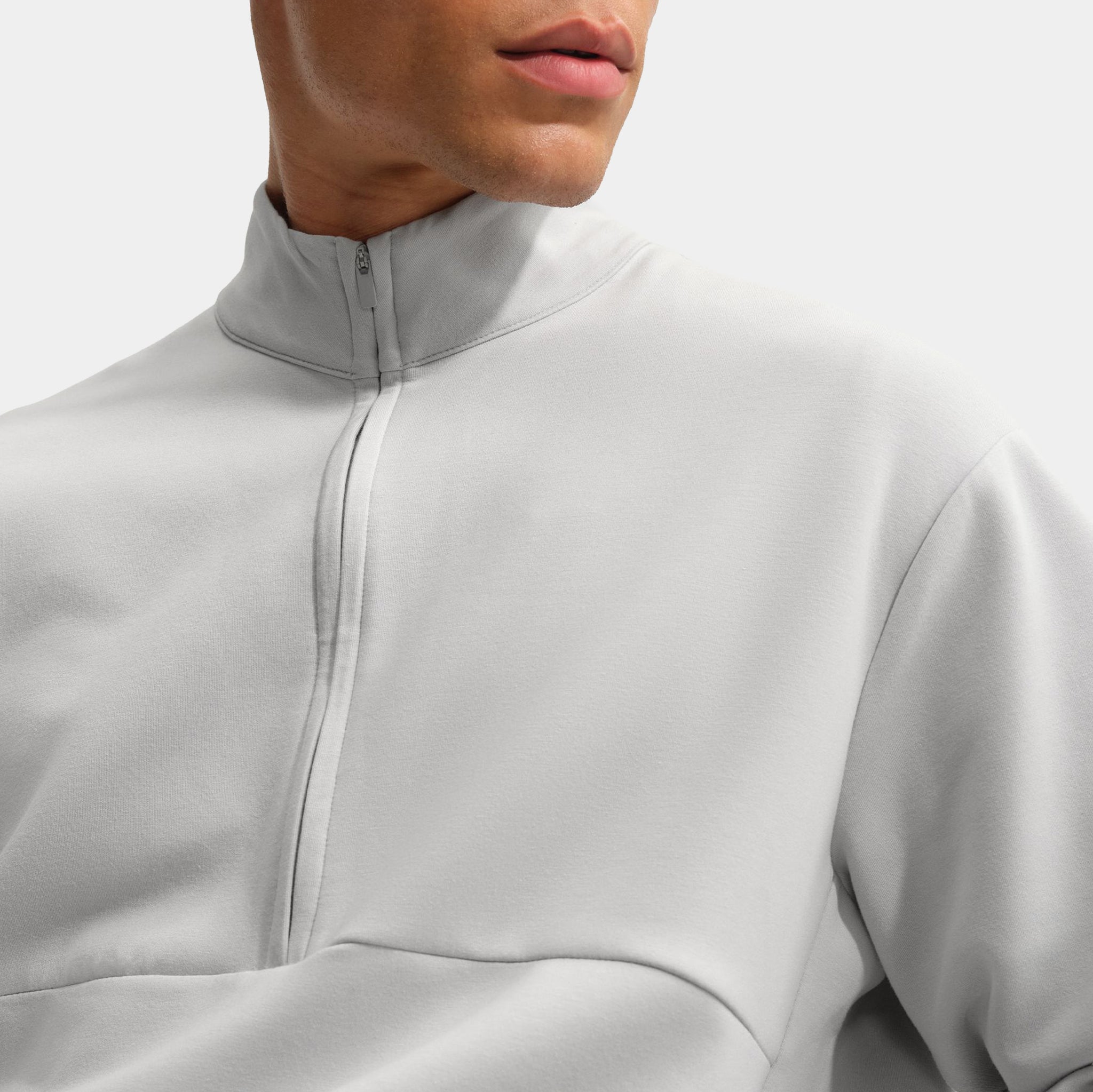 Nike 24.7 ImpossiblySoft Dri Fit Half Zip Up Mens Jacket Grey Fog