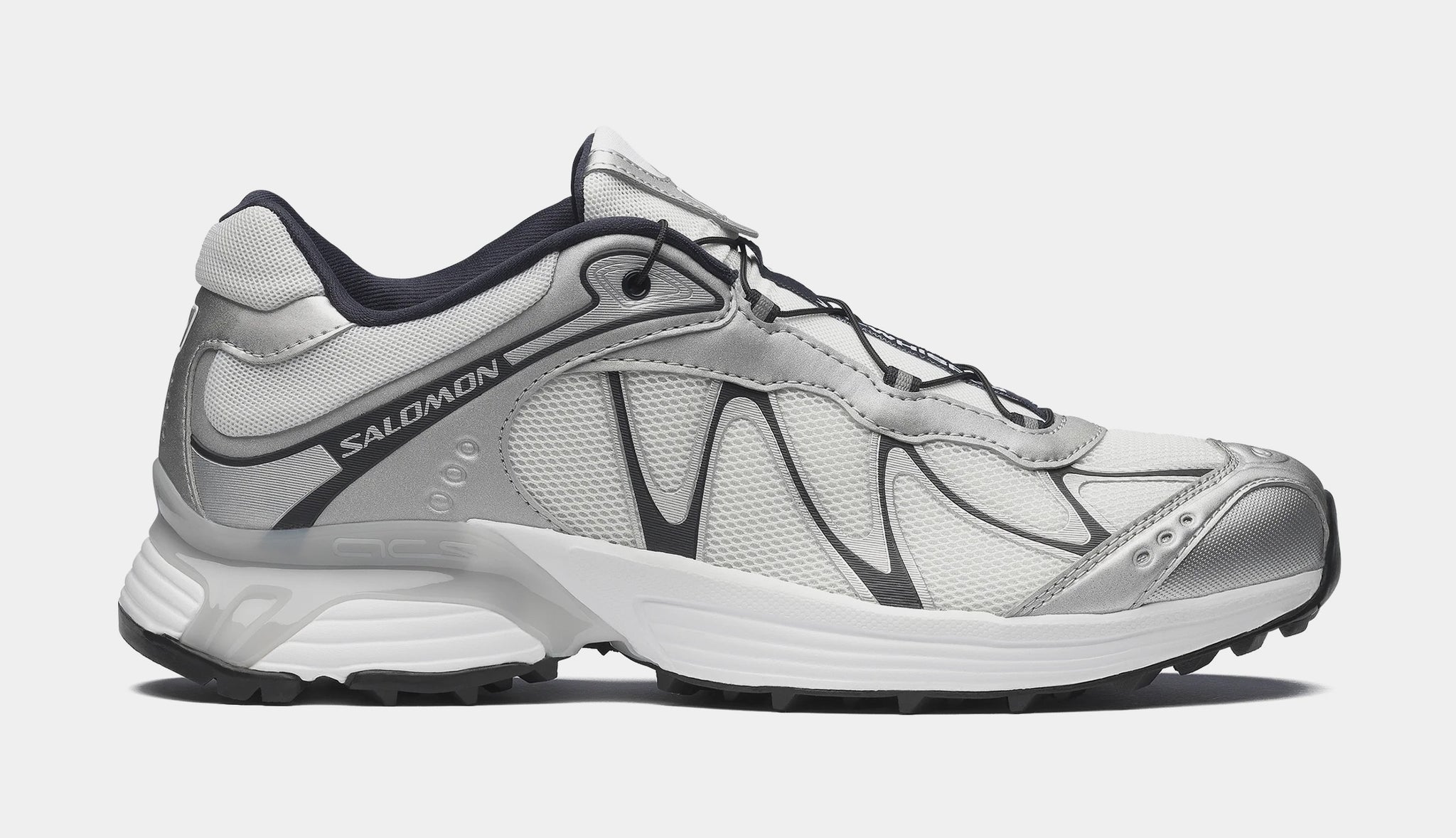 Salomon XT-Whisper Mens Running Shoes White Silver Black L47978700 Salomon XT-Whisper Mens Running Shoes White Silver Black L47978700