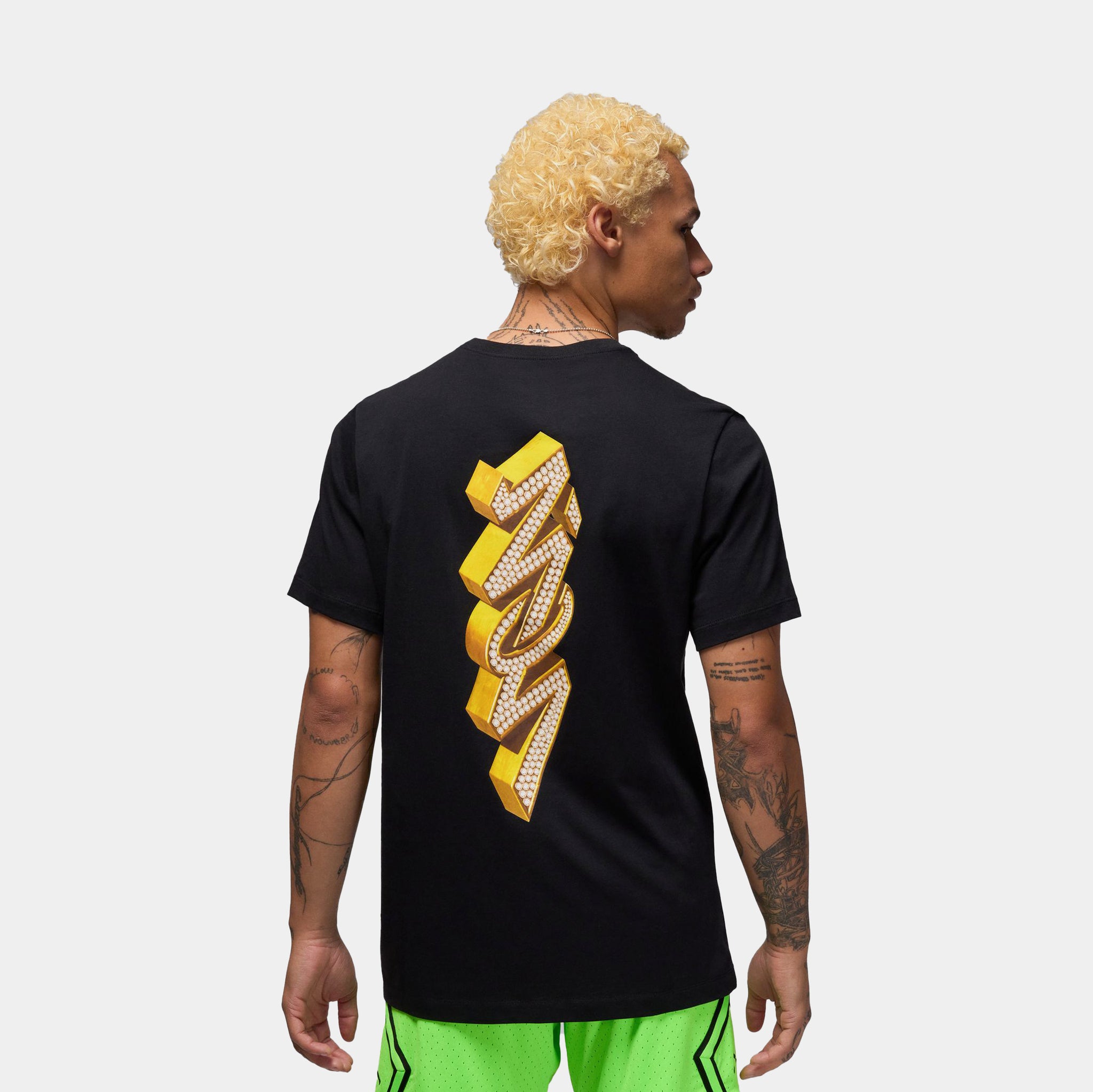 Jordan Zion Mens Short Sleeve Shirt Black Coconut Milk HJ2360-010