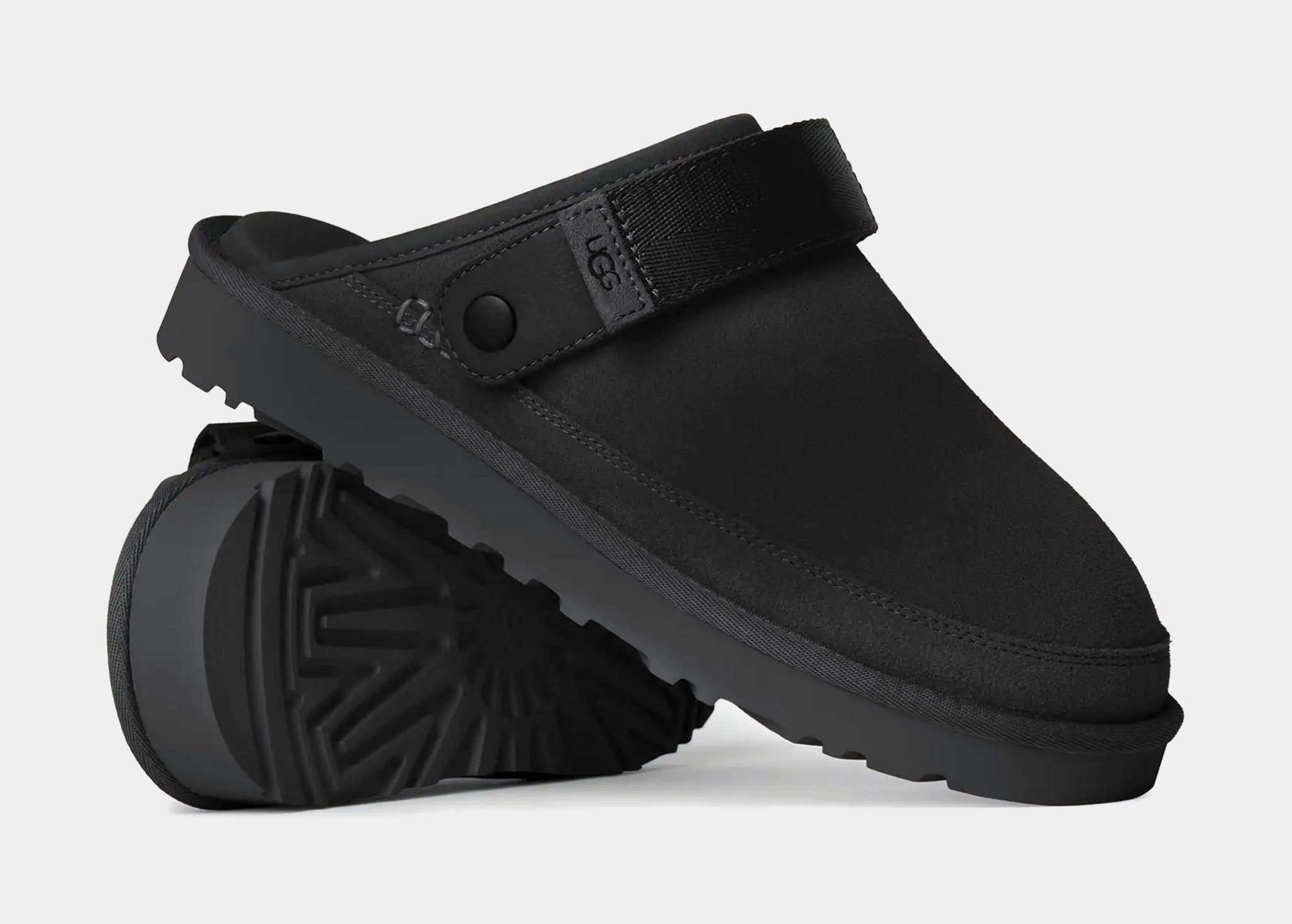 UGG Men\'s Black Suede Slip-On Clog with Backstrap Amazon.com | UGG Men main image 2