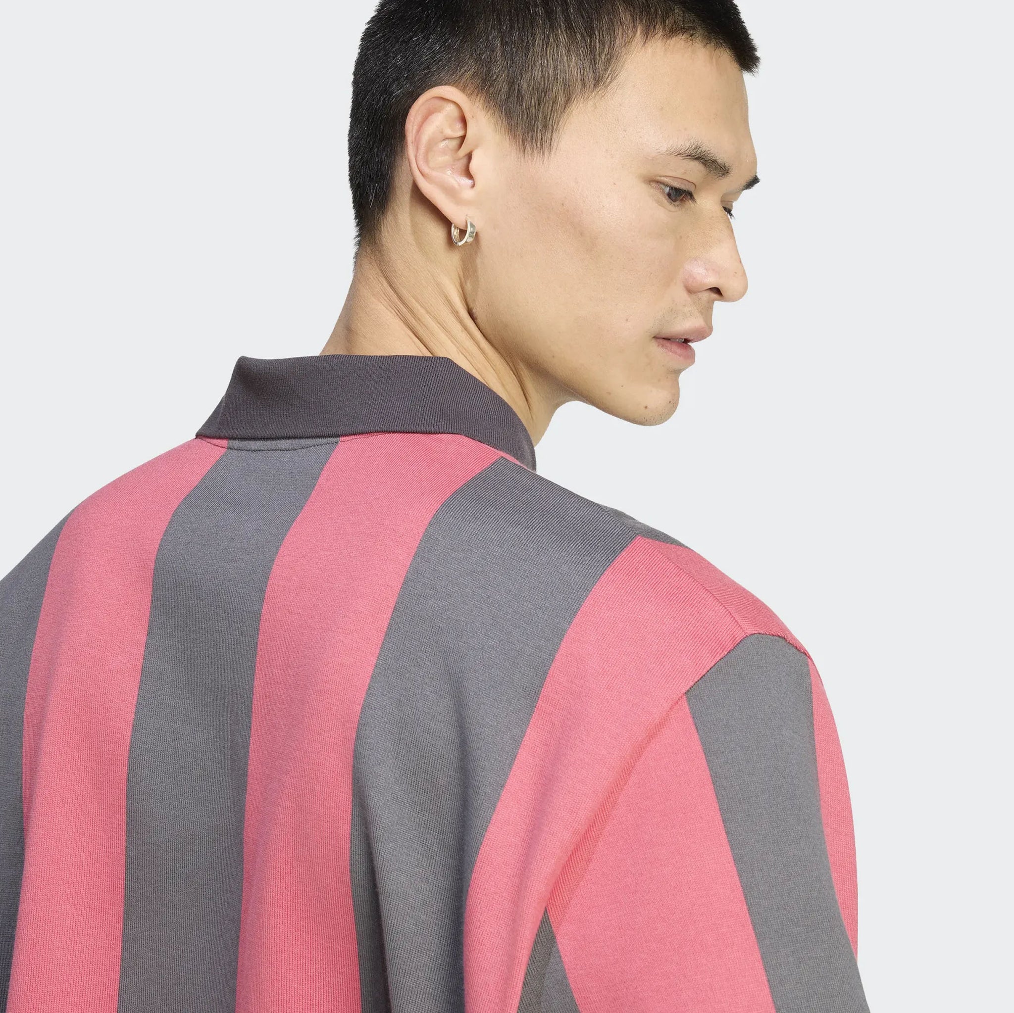 adidas Originals Graphic Polo Mens Long Sleeve Shirt Utility black