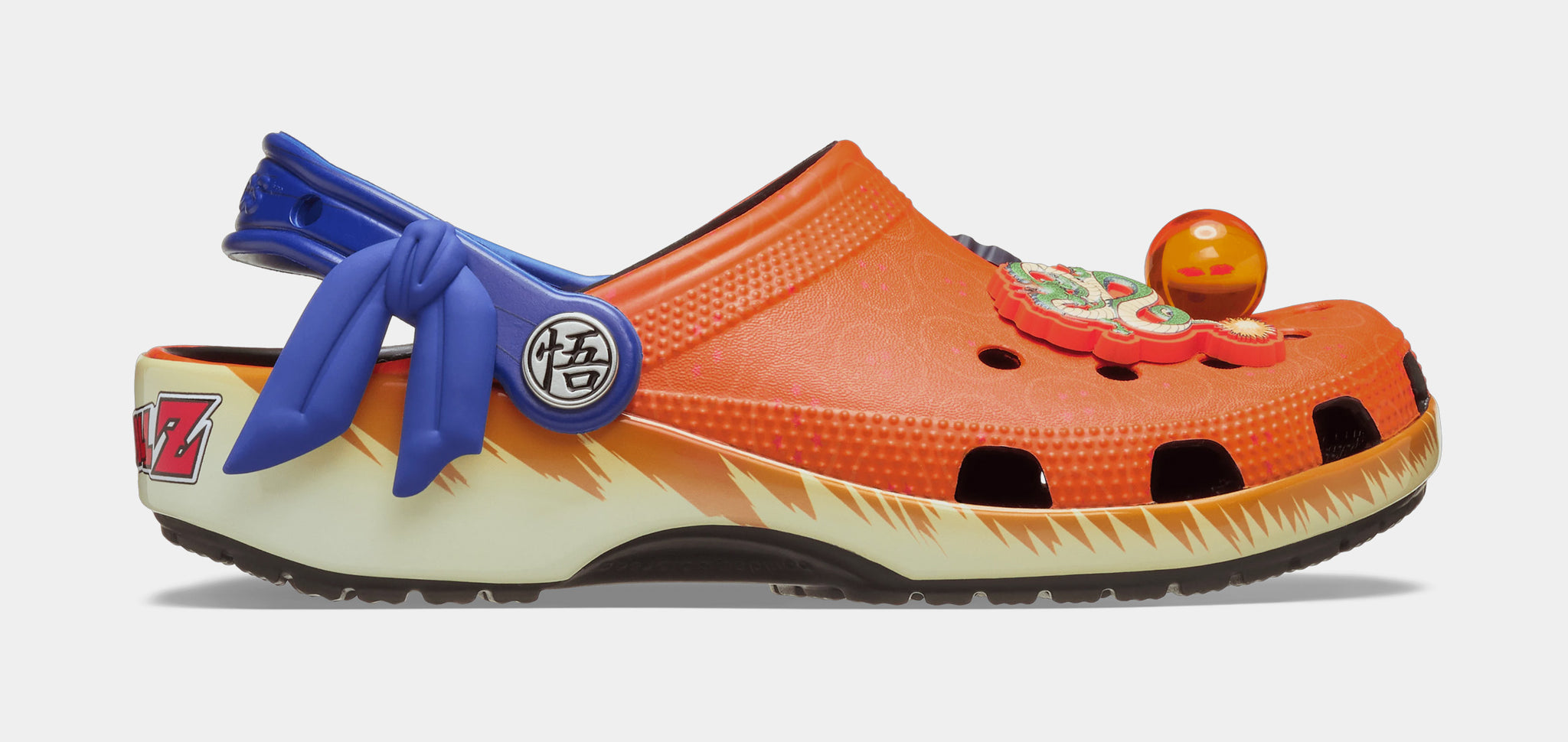 Crocs Dragon Ball Z Classic Clog Mens Sandals Orange Blue Free