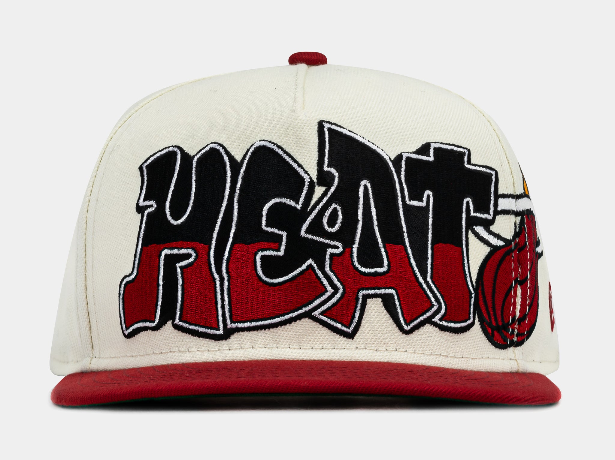 NEW ERA 60716990 Shoe Palace Exclusive Miami Heat All Star 950AF Snapback Mens Hat (White/Black/Red) Image 29411194929358
