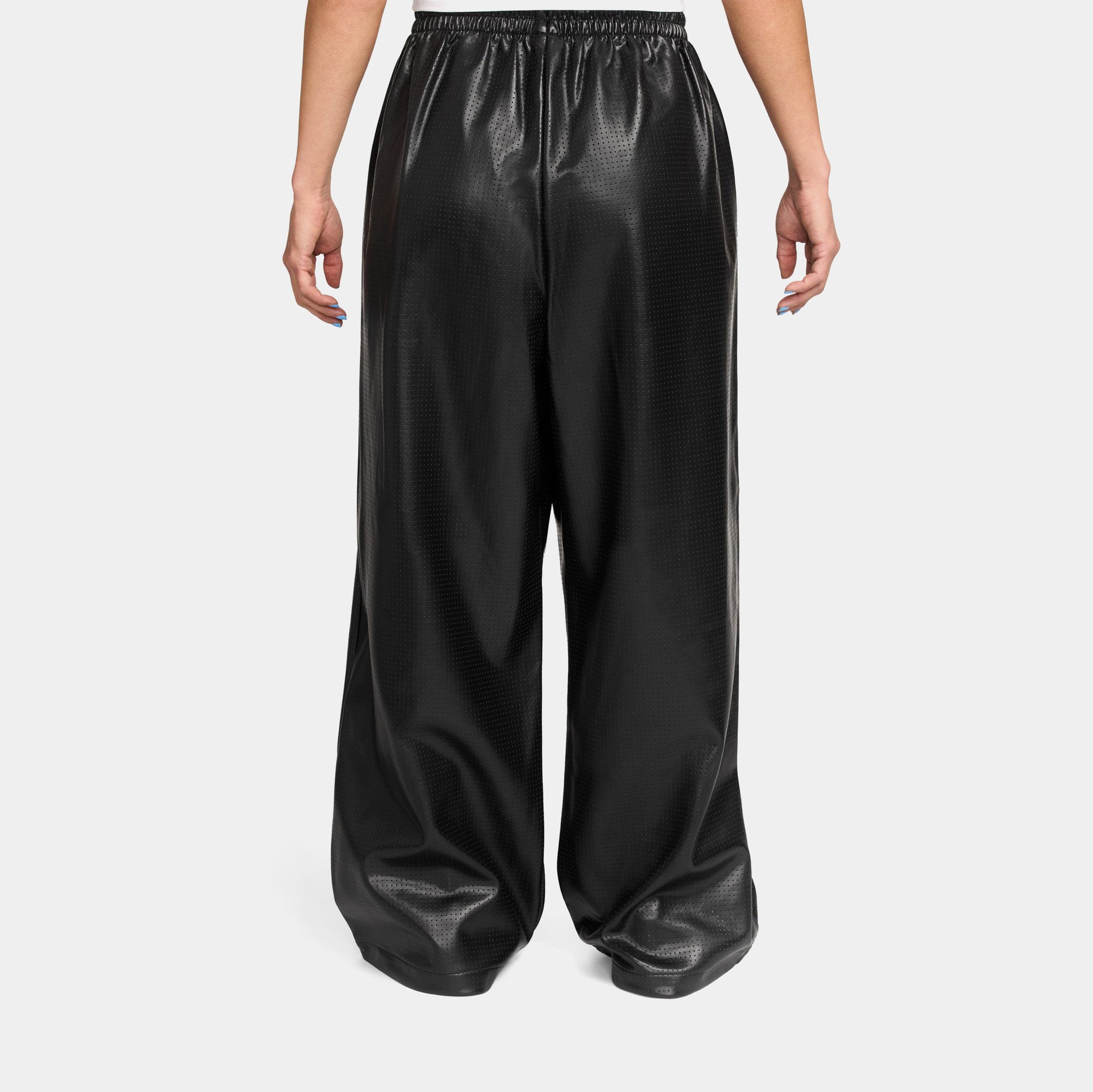 Jordan Flight Faux Leather Womens Trousers Black IO3048-010 – Shoe