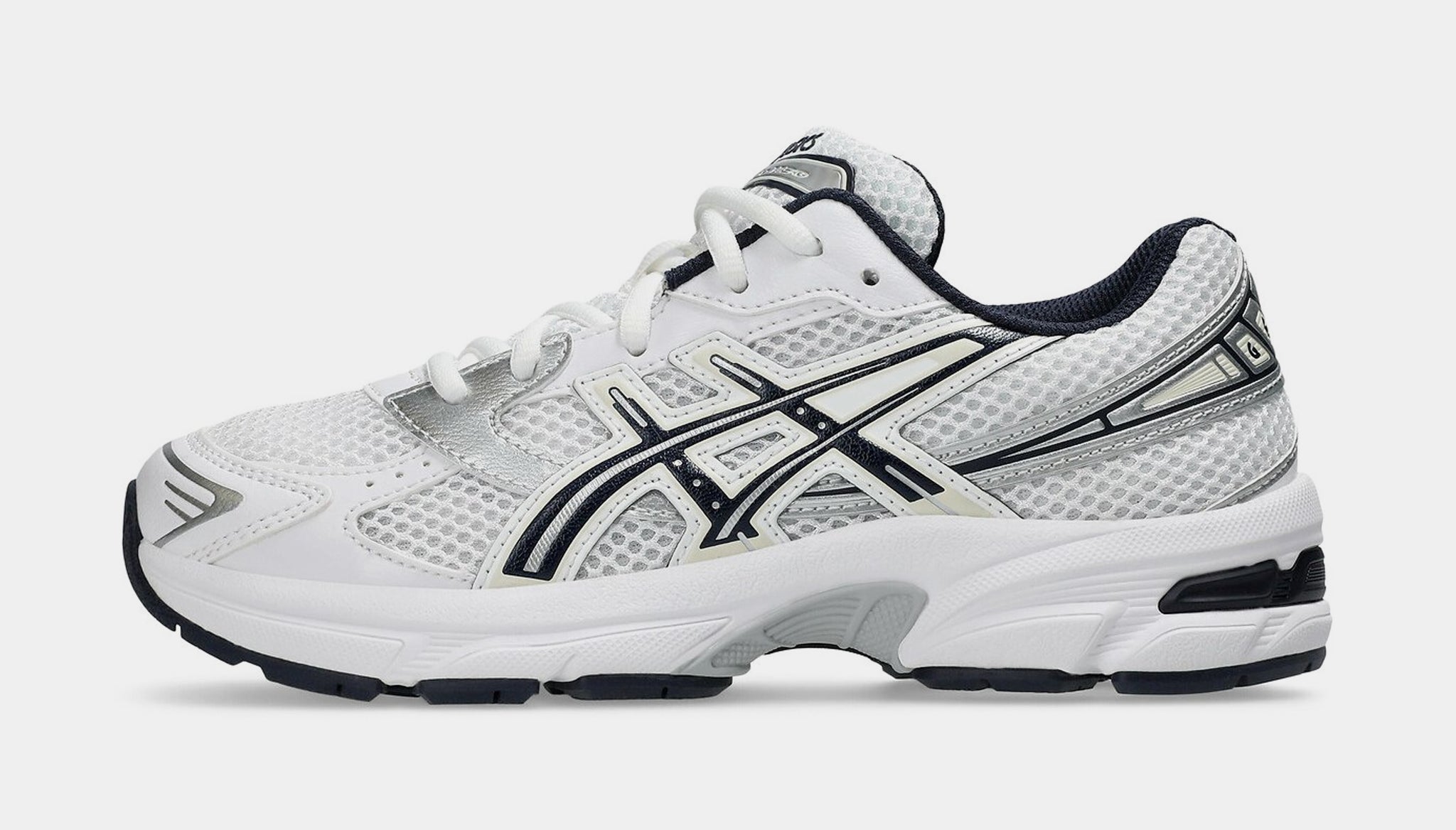 ASICS Gel 1130 Preschool Running Shoes White Navy 1204A164  display picture 2