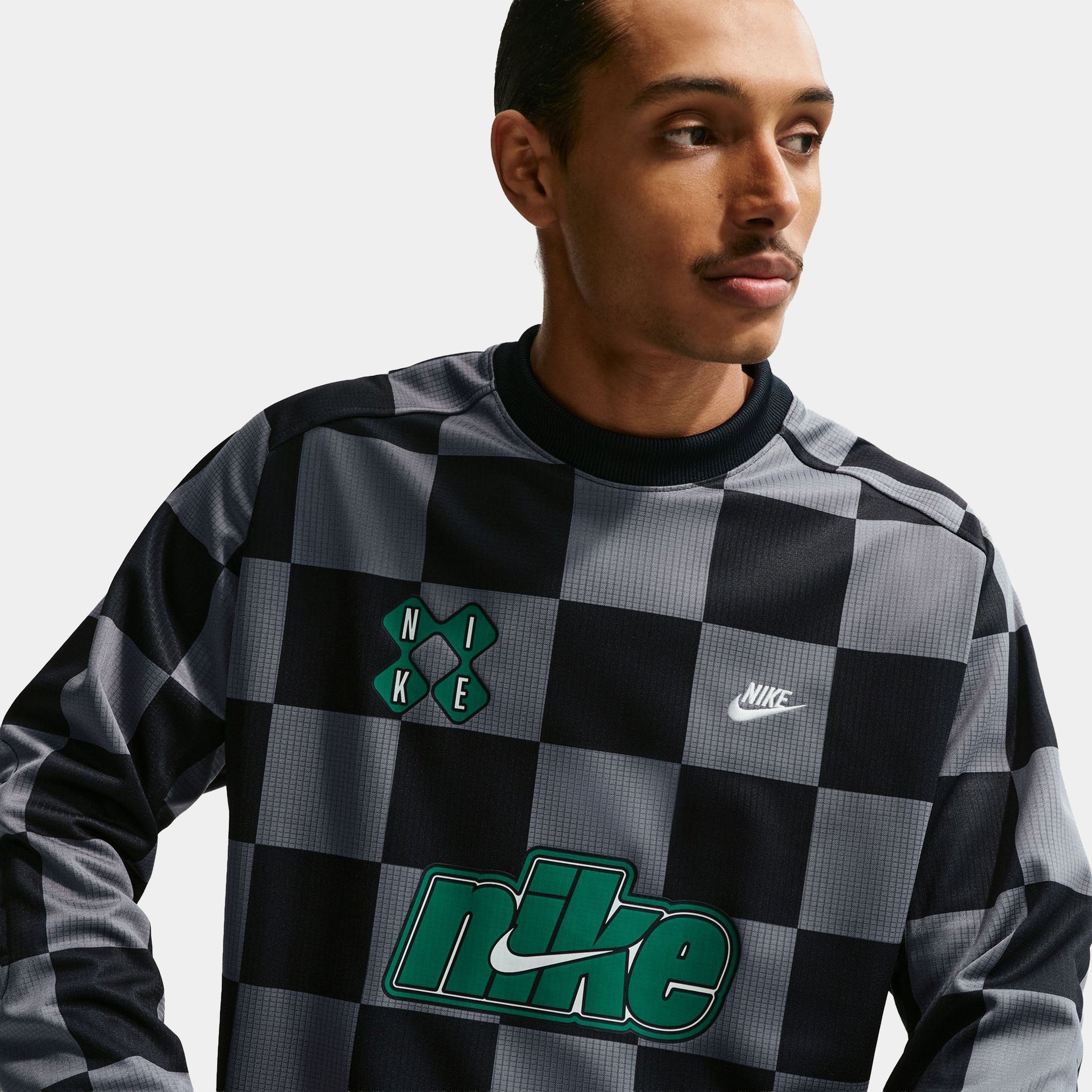 Nike Sportswear Club Goalie Mens Jersey Smoke Grey Black Malachite