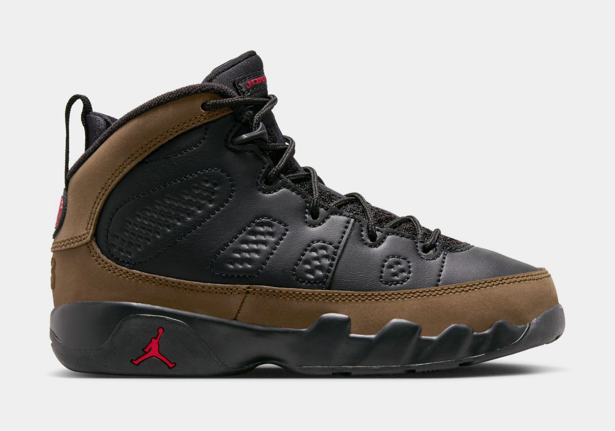 Jordan Air Jordan 9 Retro Olive Preschool Lifestyle Shoes Black 