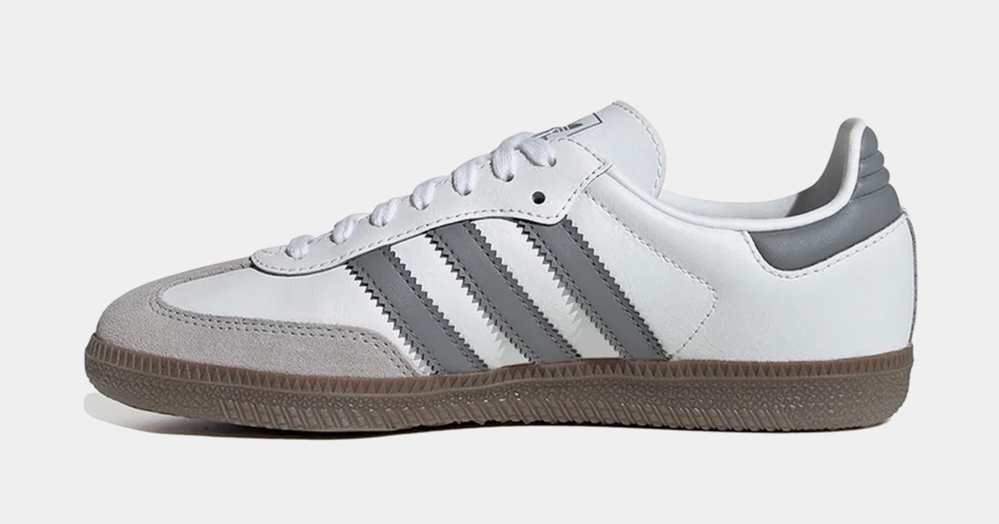 adidas Samba OG Grade School Lifestyle Shoes Core White Grey