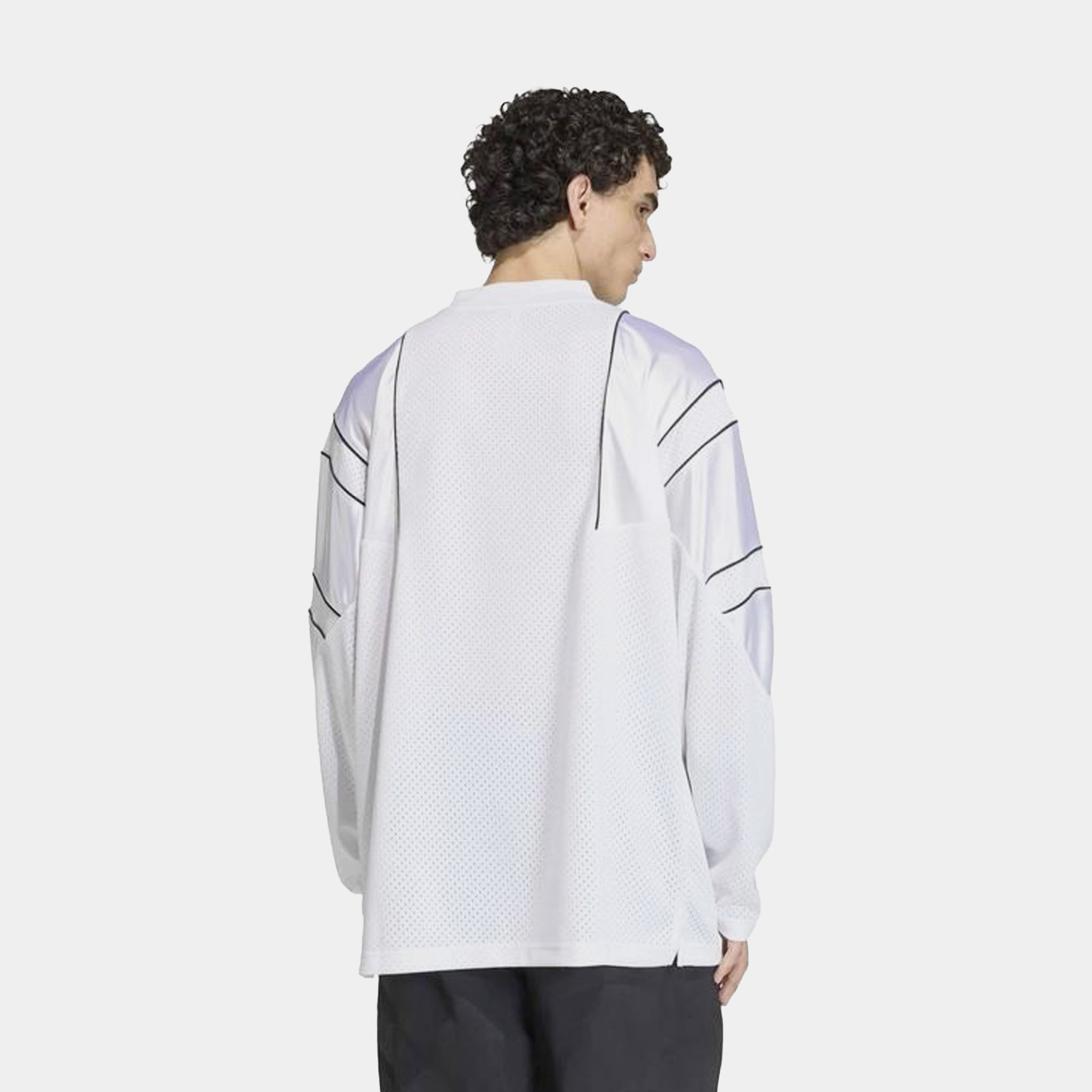 adidas Long Sleeve Mens Jersey White Black KE0090 – Shoe Palace