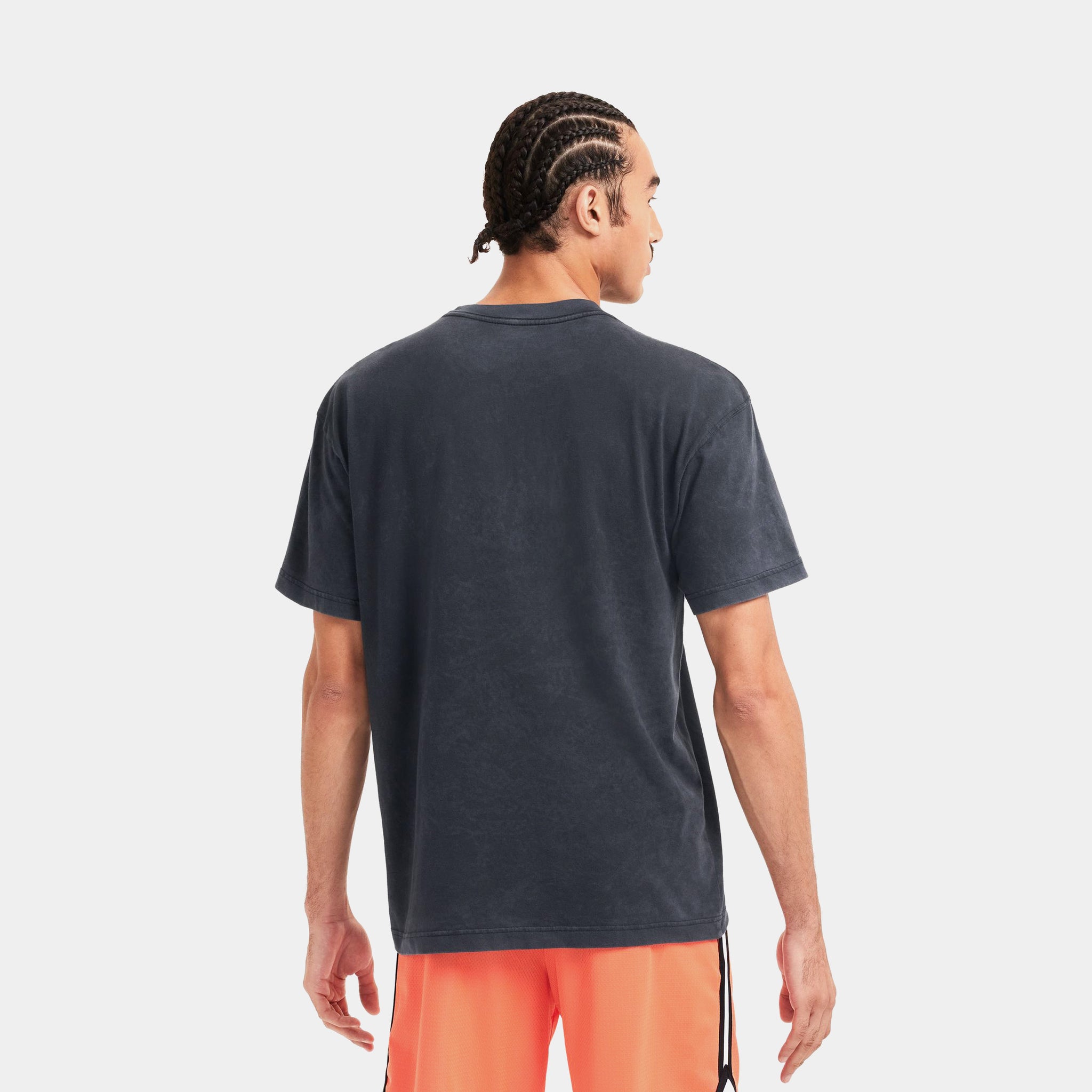 Nike Max90 Warrior Mens Short Sleeve Shirt Black Orange HF6199-010