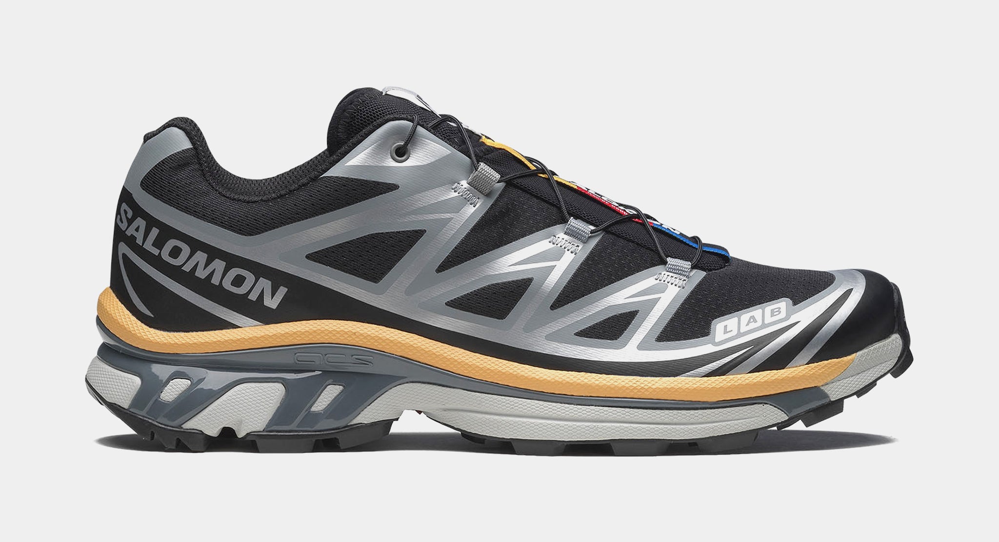 Salomon XT-6 Mens Running Shoes Black Phantom Warm Apricot 