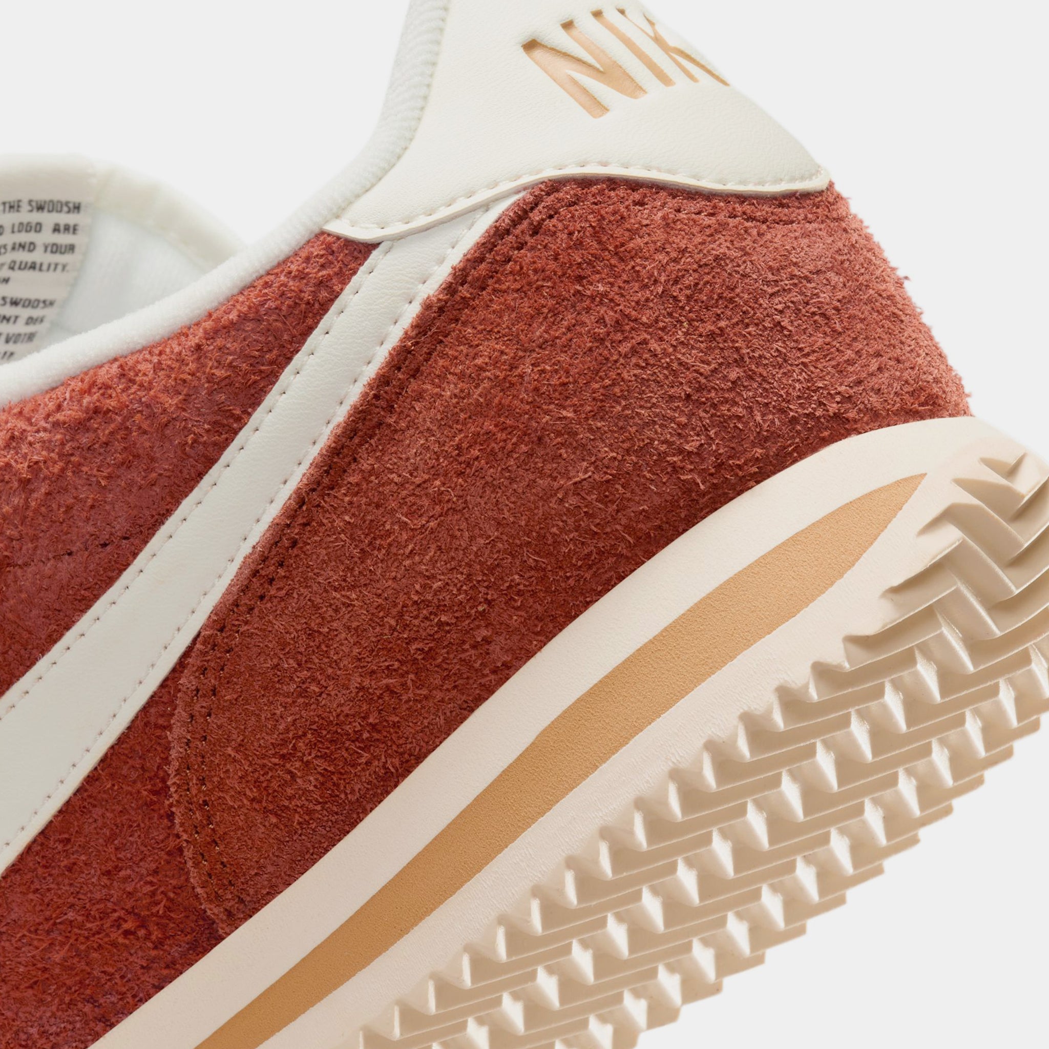 Nike Cortez SE Suede Mens Running Shoes Dark Russet Flax Muslin