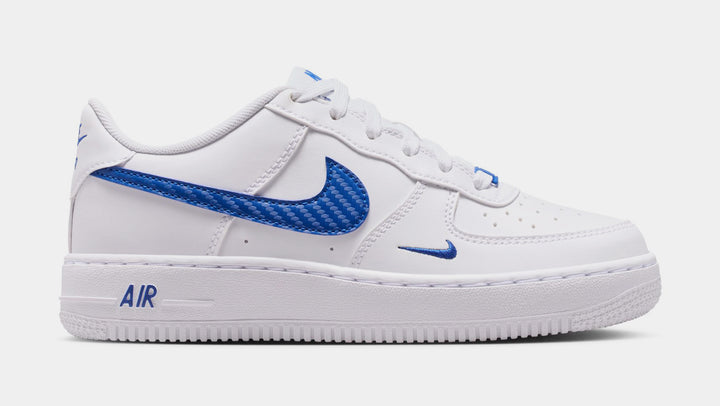 Nike Air Force 1 '07 Mens Basketball Shoes White White Court Blue