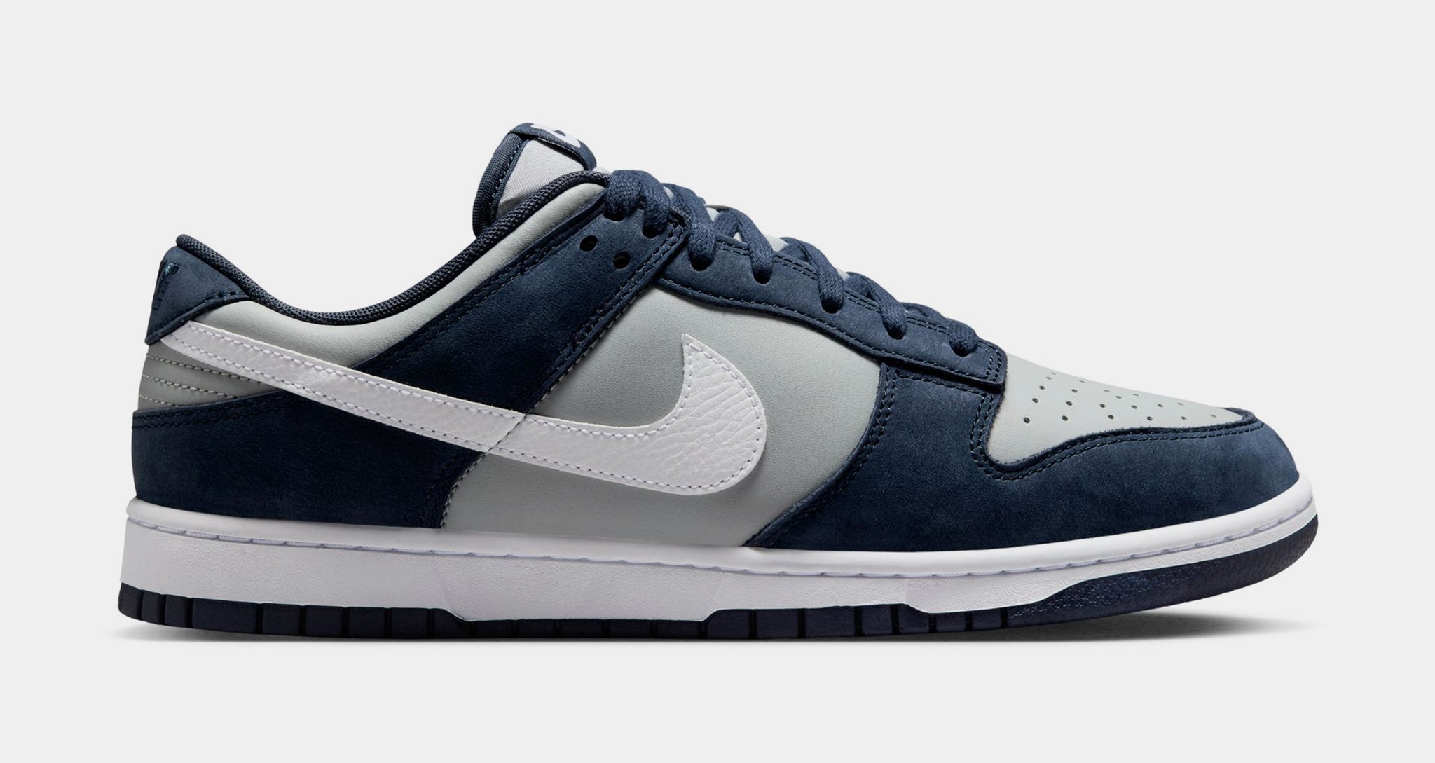 Nike Dunk Low Mens Lifestyle Shoes Obsidian White Light Smoke Grey