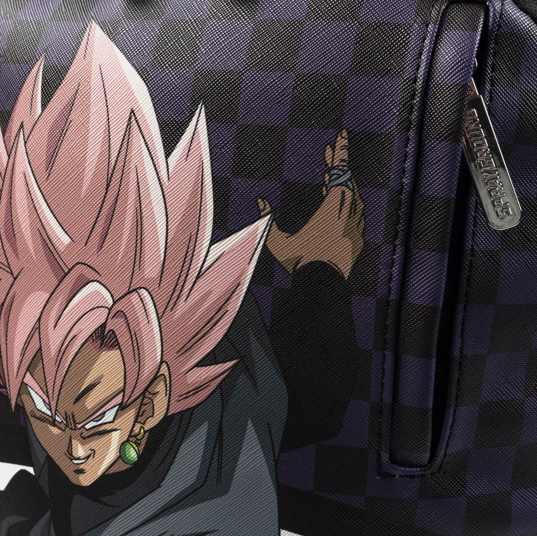 Sprayground DBZ Super Saiyan Rose Mens Backpack Purple Pink